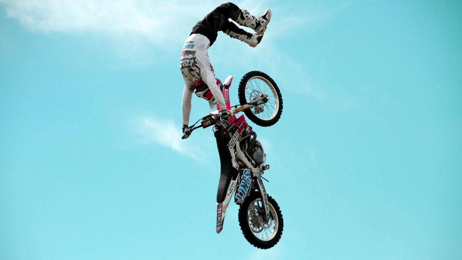 Stunt Motocross Bike Stunt HD Wallpaper