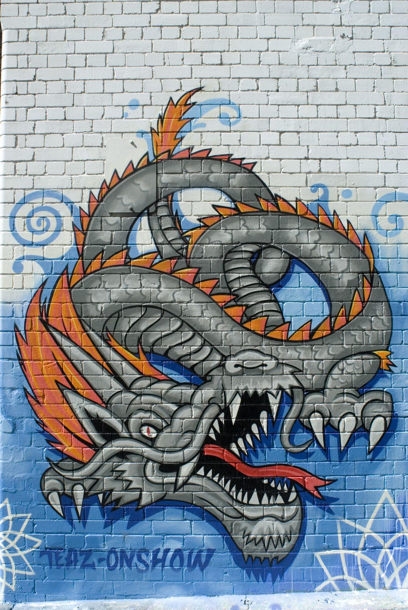 World Of Graffiti Art: Graffiti Dragon Wallpaper