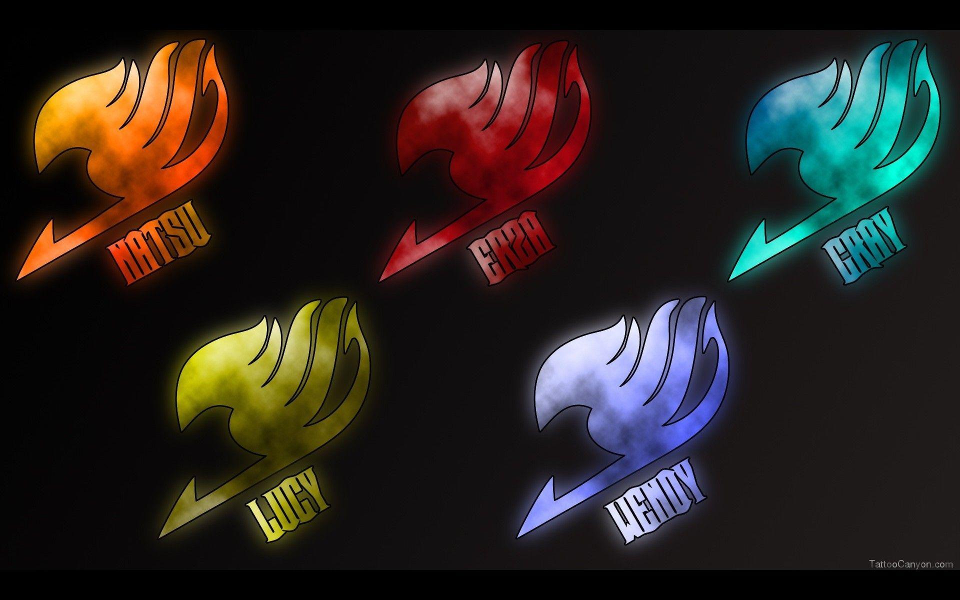 Mutiple Fairy Tail Logo Wallpaper