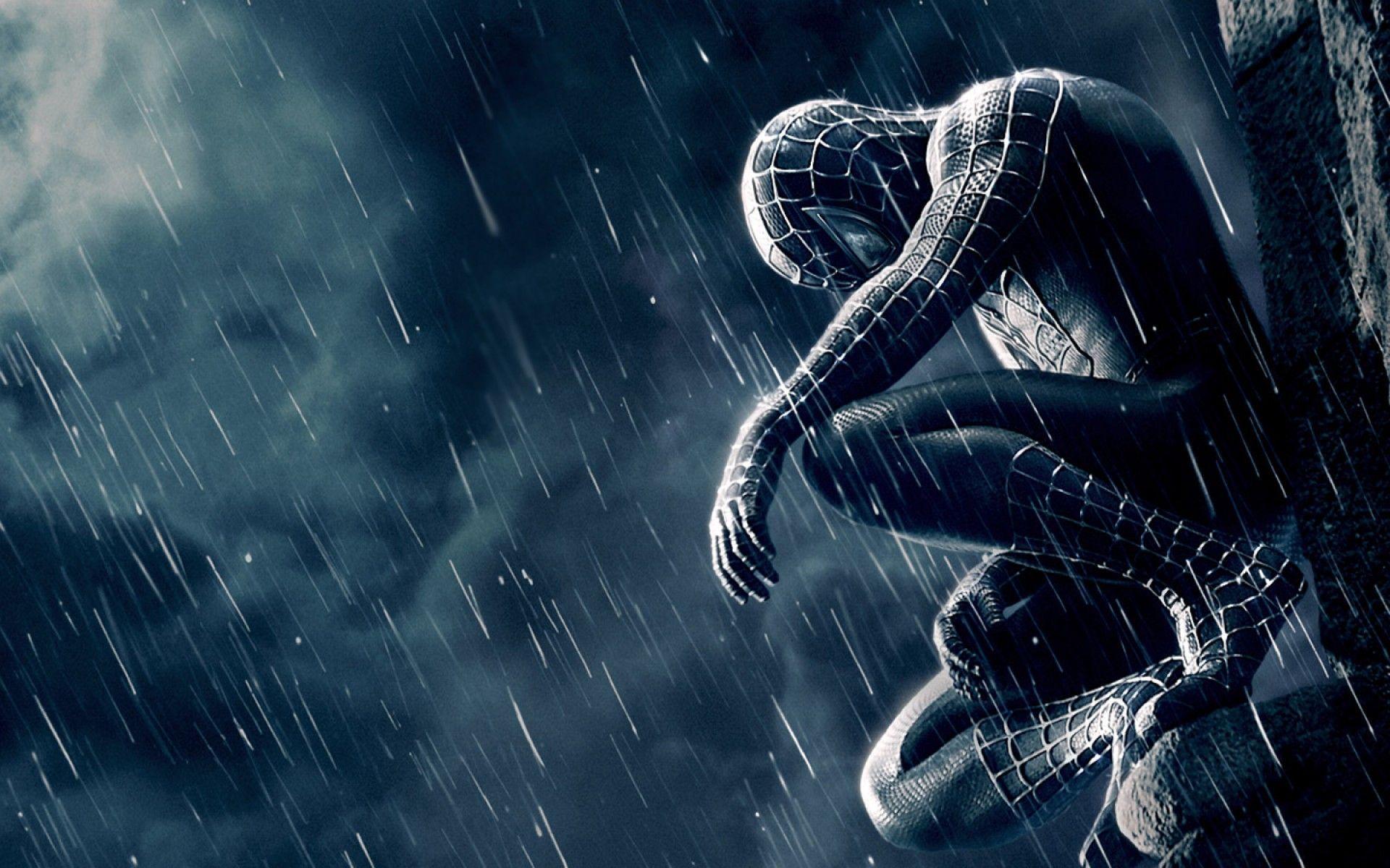 Spiderman In Rain WallPaper HD W Spiderman Rain