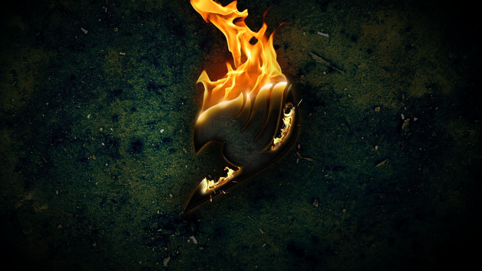 Fairy Tail Logo Fire Wallpaper