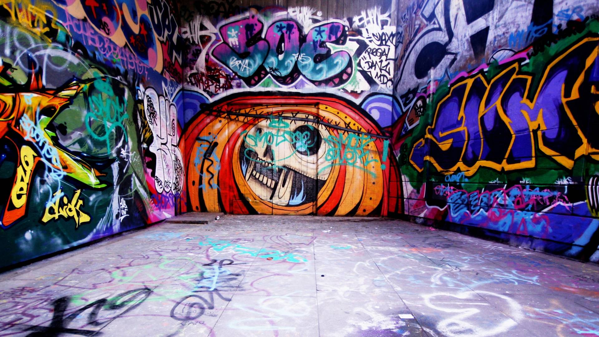Graffiti Background Background Spot