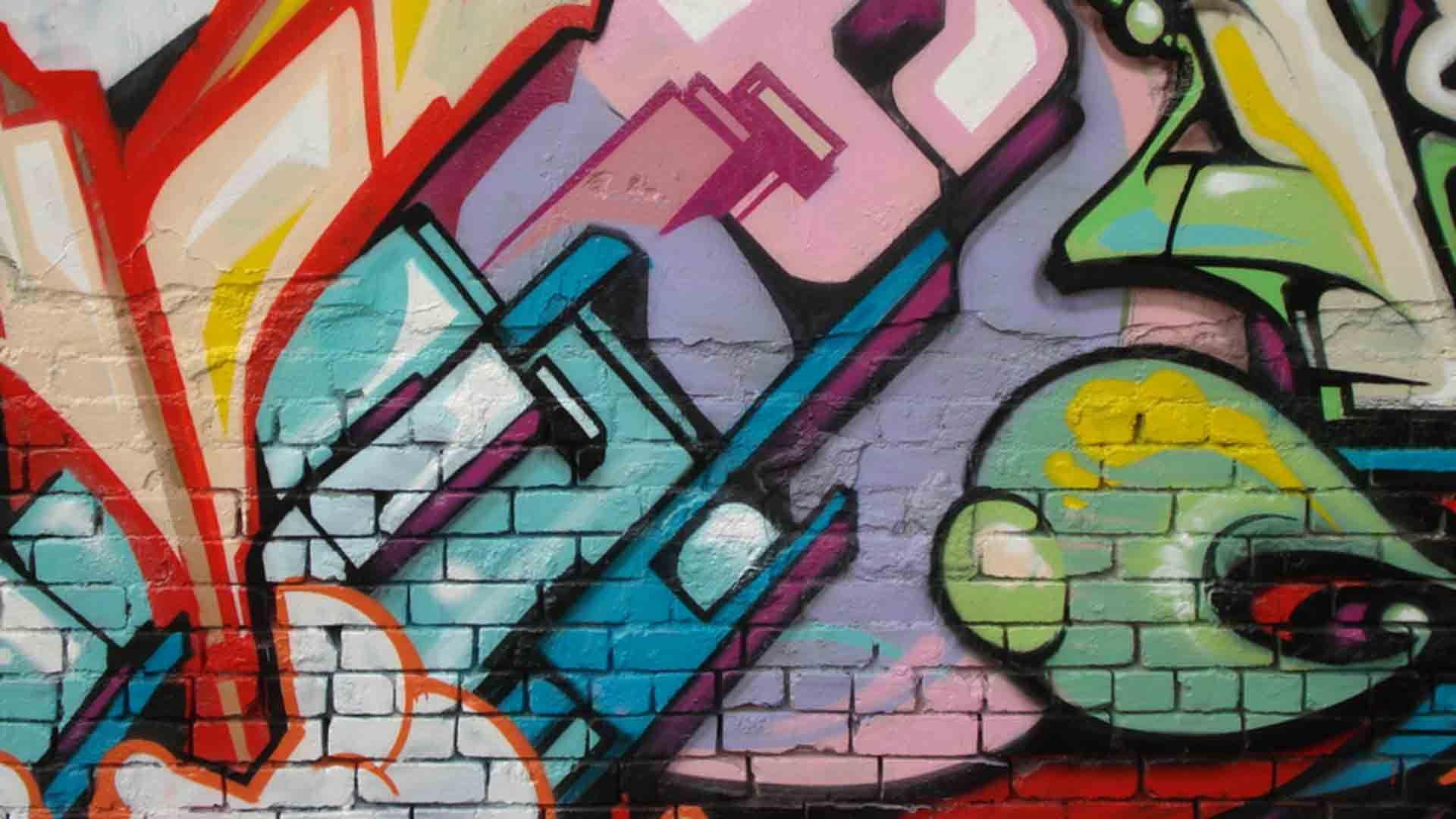 Graffiti In The Wall Background Graffiti Background 18389 1920X1080