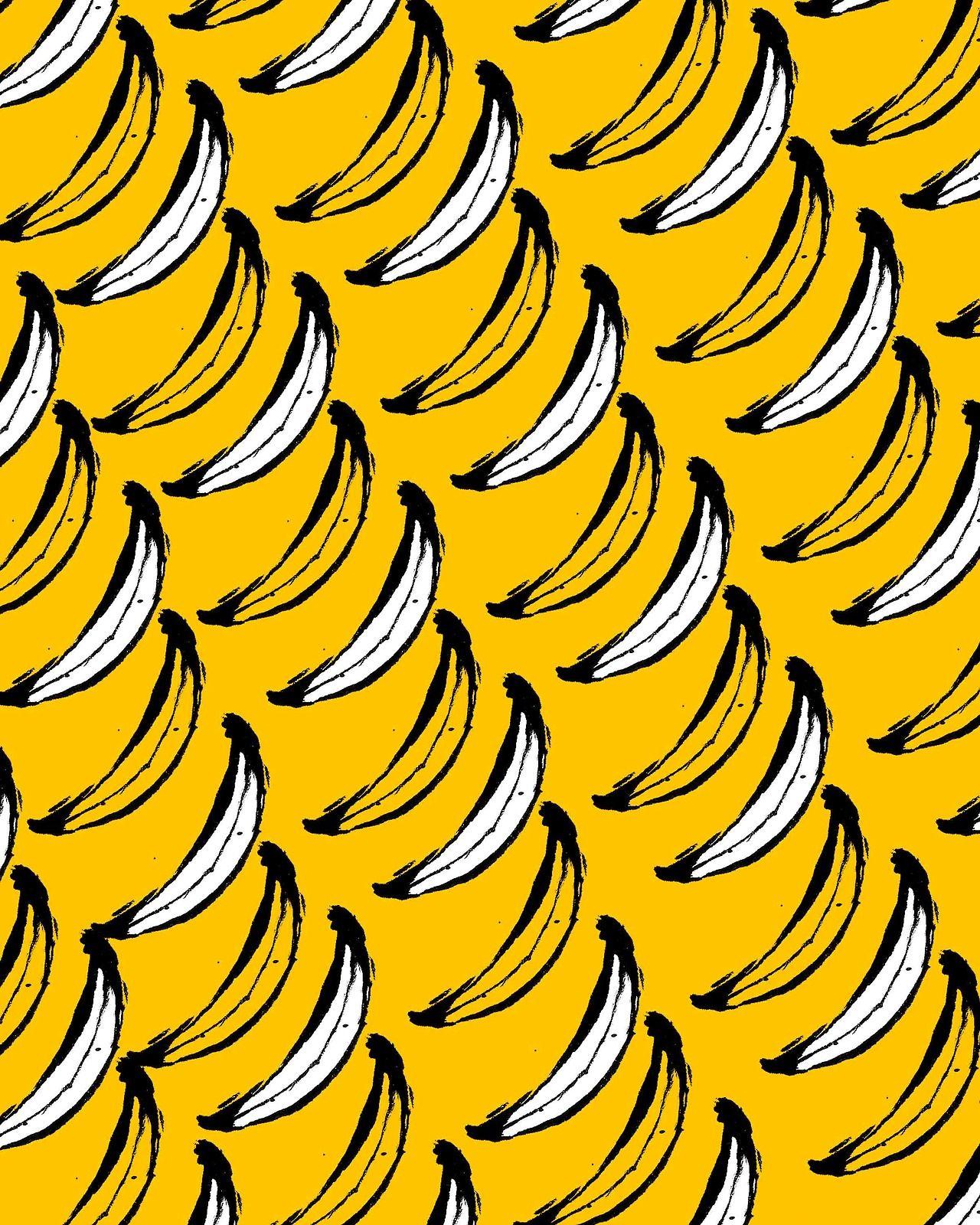 banana, yellow, pattern, wallpaper, background,. Repeat.endlessly