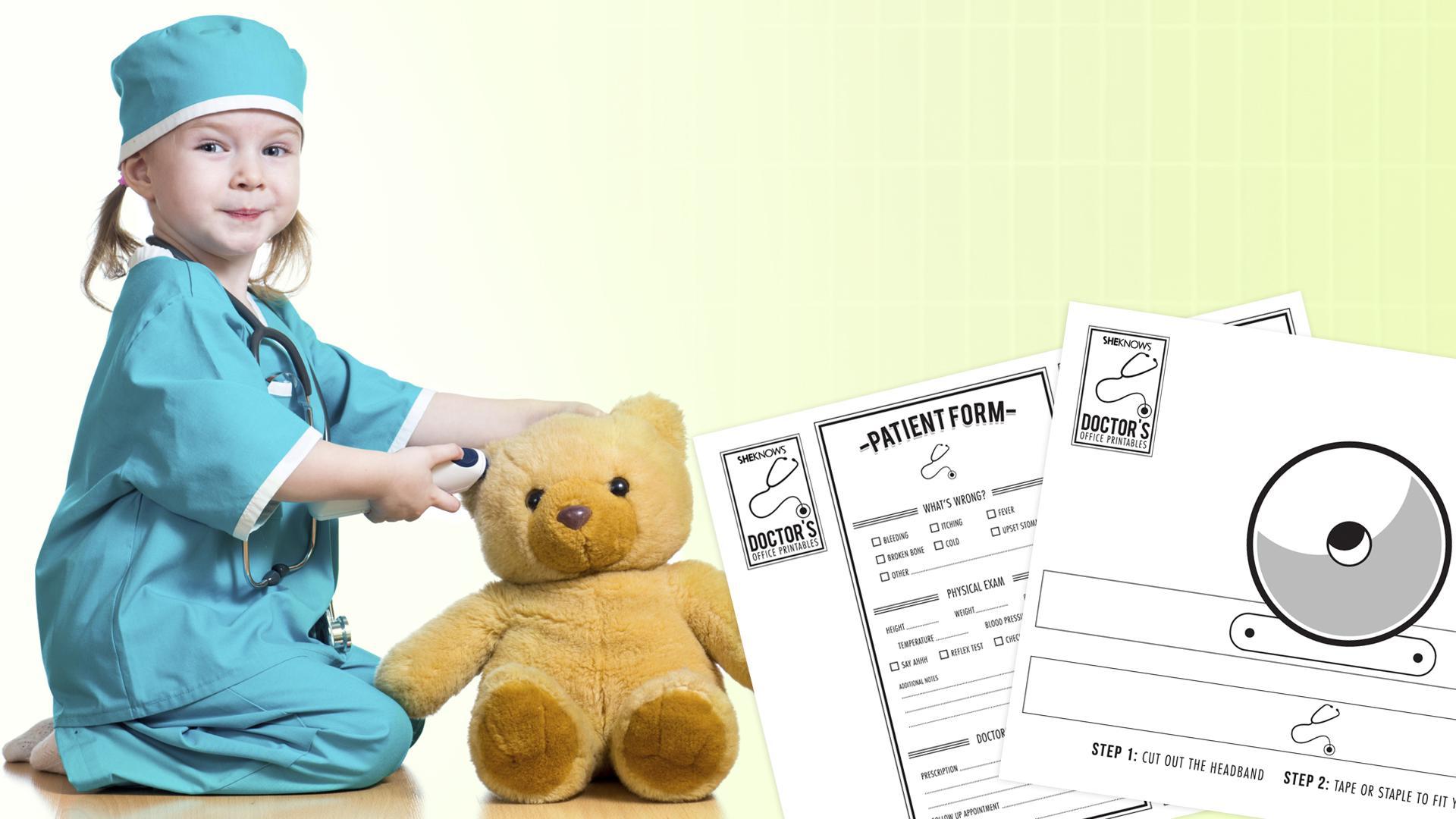 Fun printable doctor play pack for your future medical student