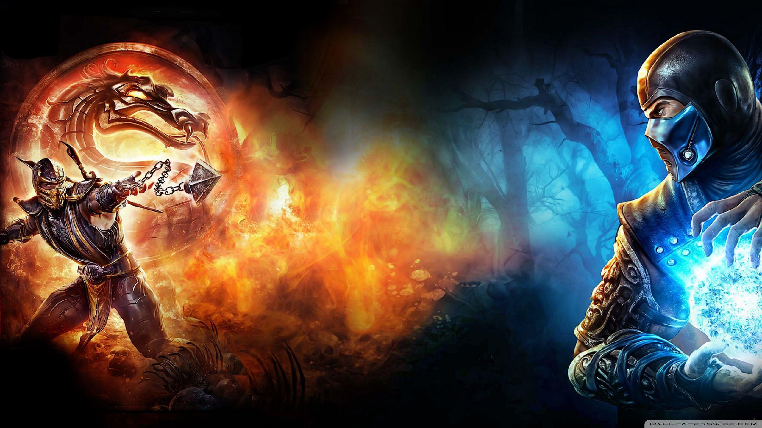 Mortal Kombat scorpion VS subzero Ultra HD Desktop Background