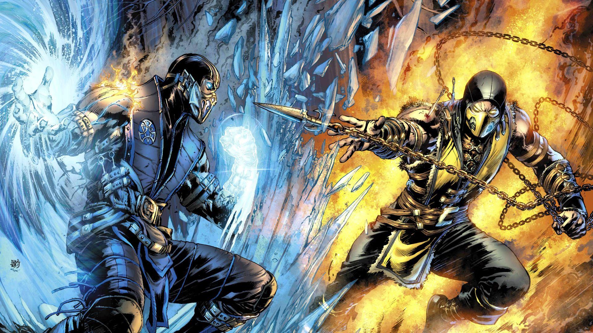 Sub Zero Vs Scorpion Mortal Kombat X. Wallpaper