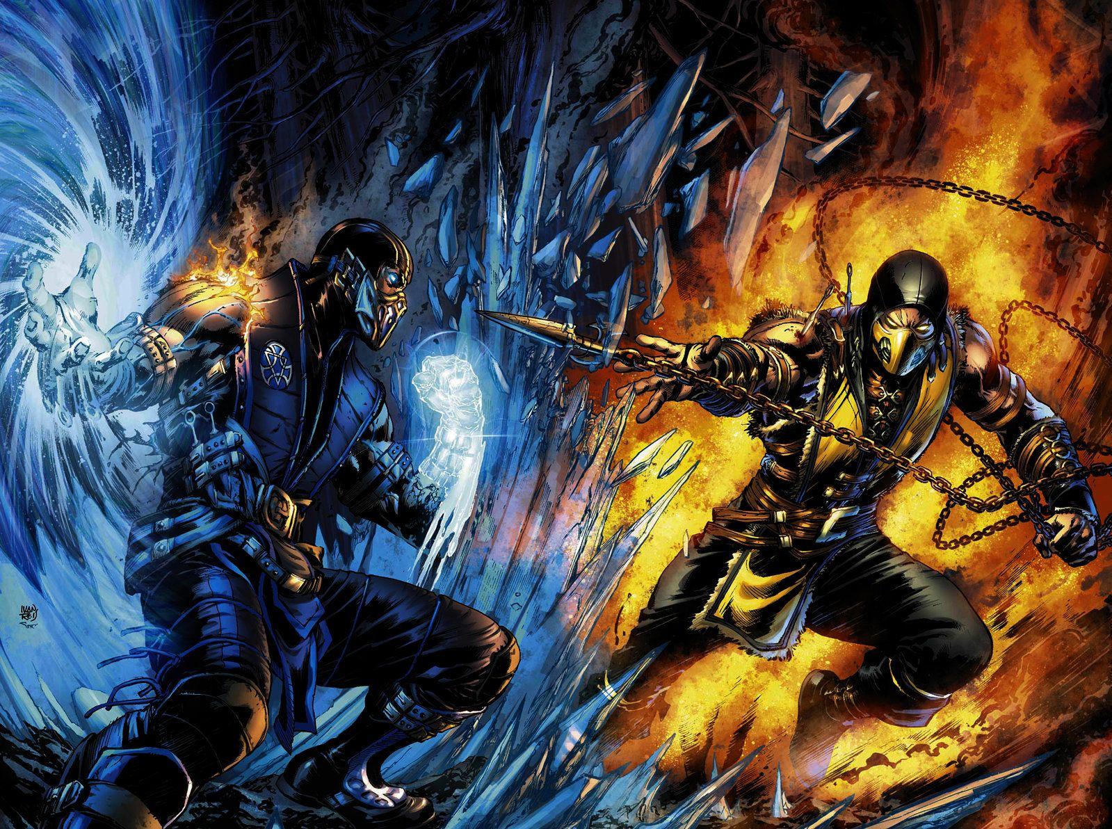 sub zero and scorpion wallpaper