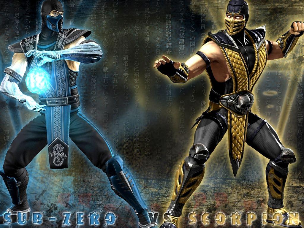 Zero VS Scorpion Mortal Kombat Wallpaper