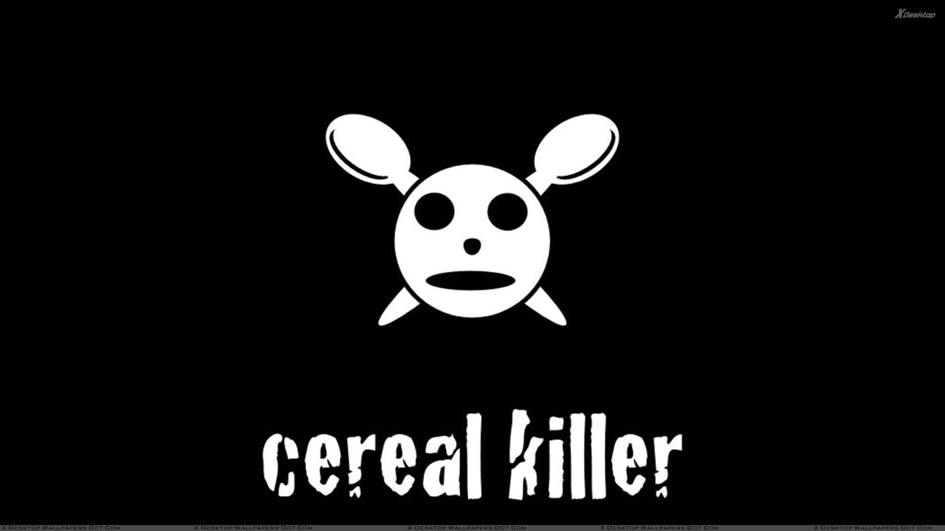 Cereal Killer Black Background Wallpaper