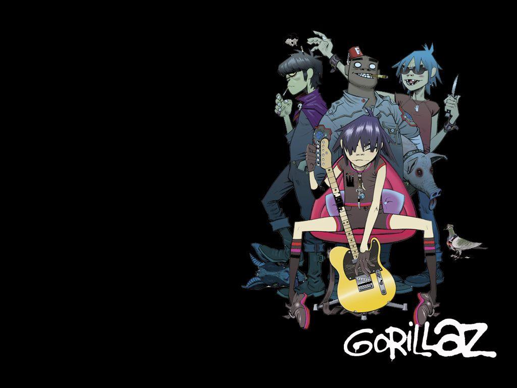 image about Gorillaz d, Gorillaz noodle and 1024×768