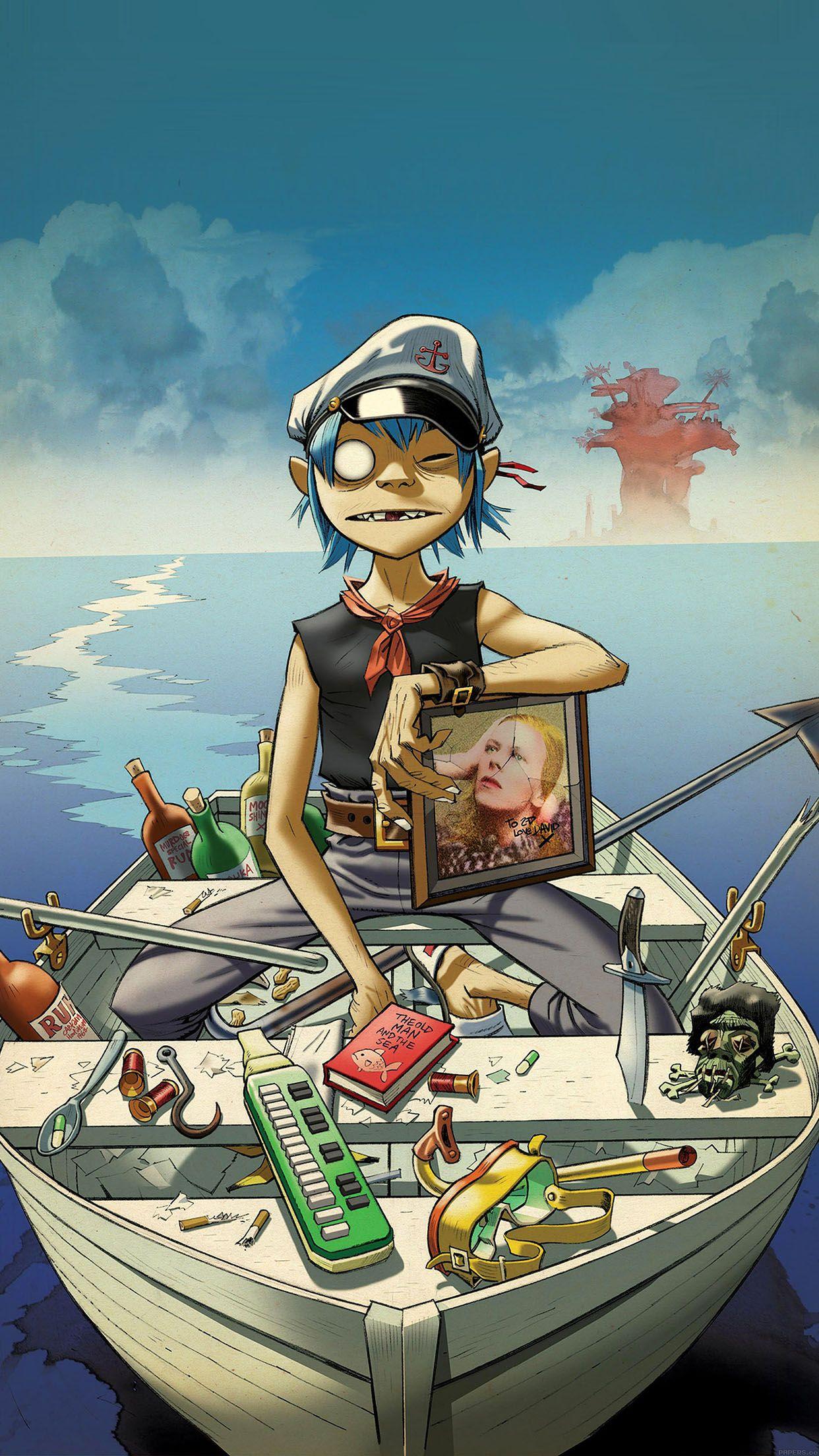 Wallpapers Gorillaz Boat Illust Music Android wallpapers