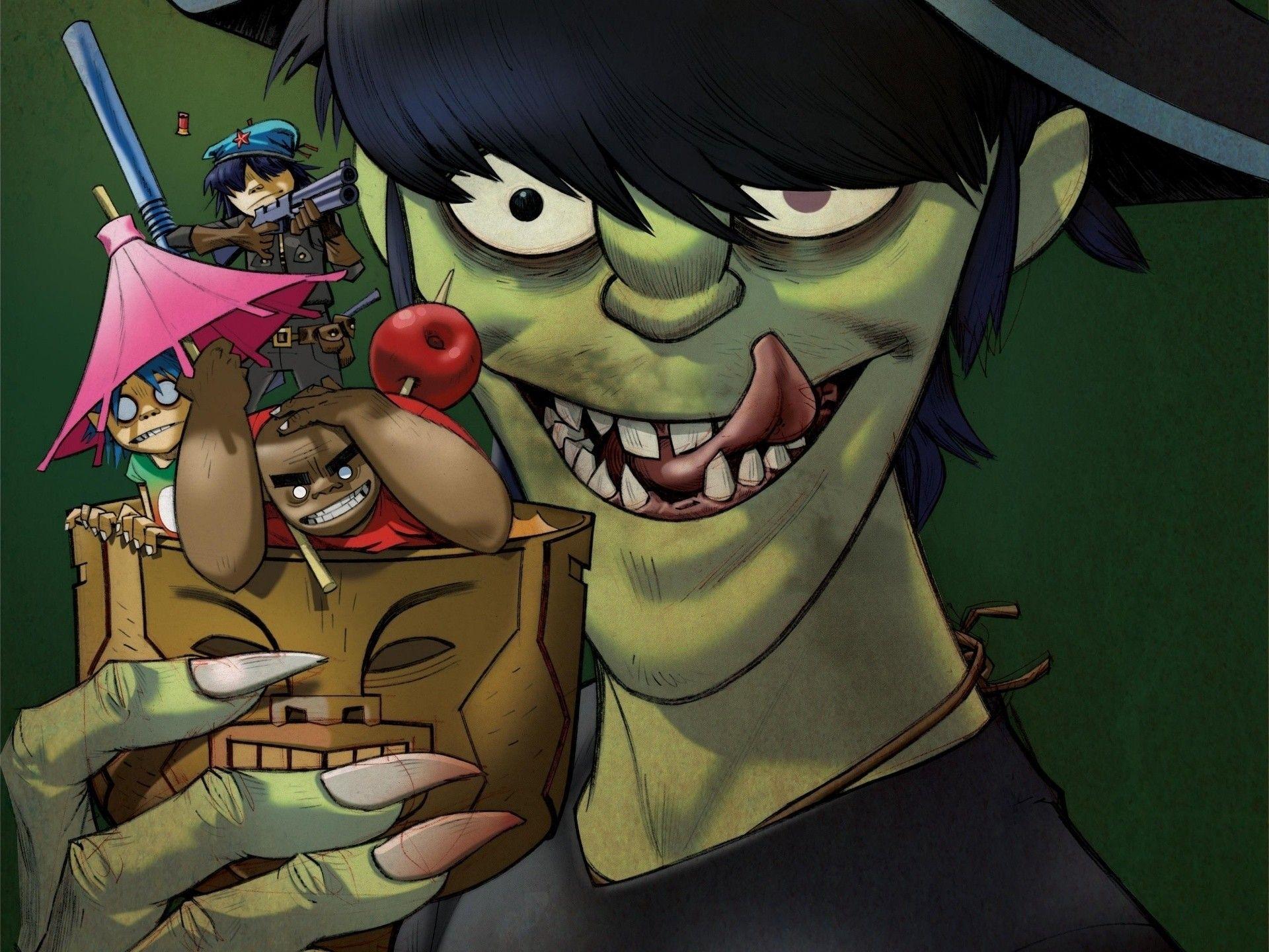 Monsters gorillaz artwork wallpaperx1440