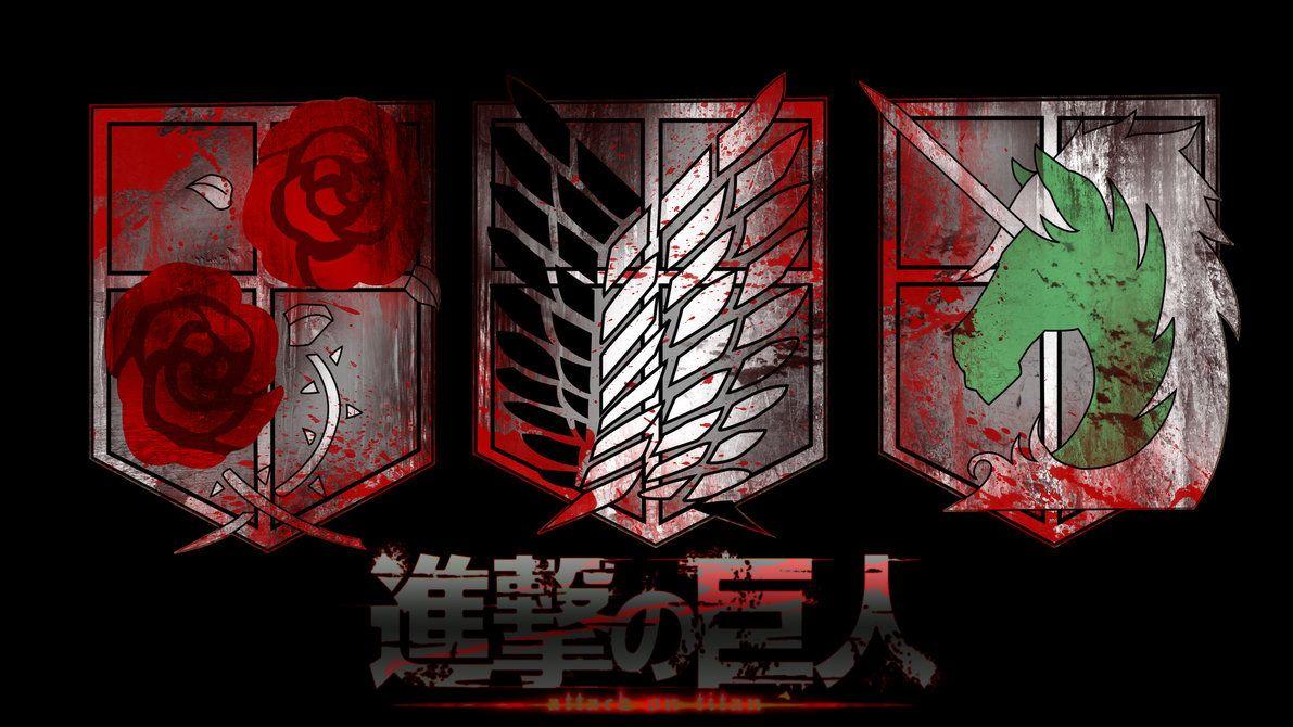 Attack On Titan Logo Wallpapers Wallpaper Cave