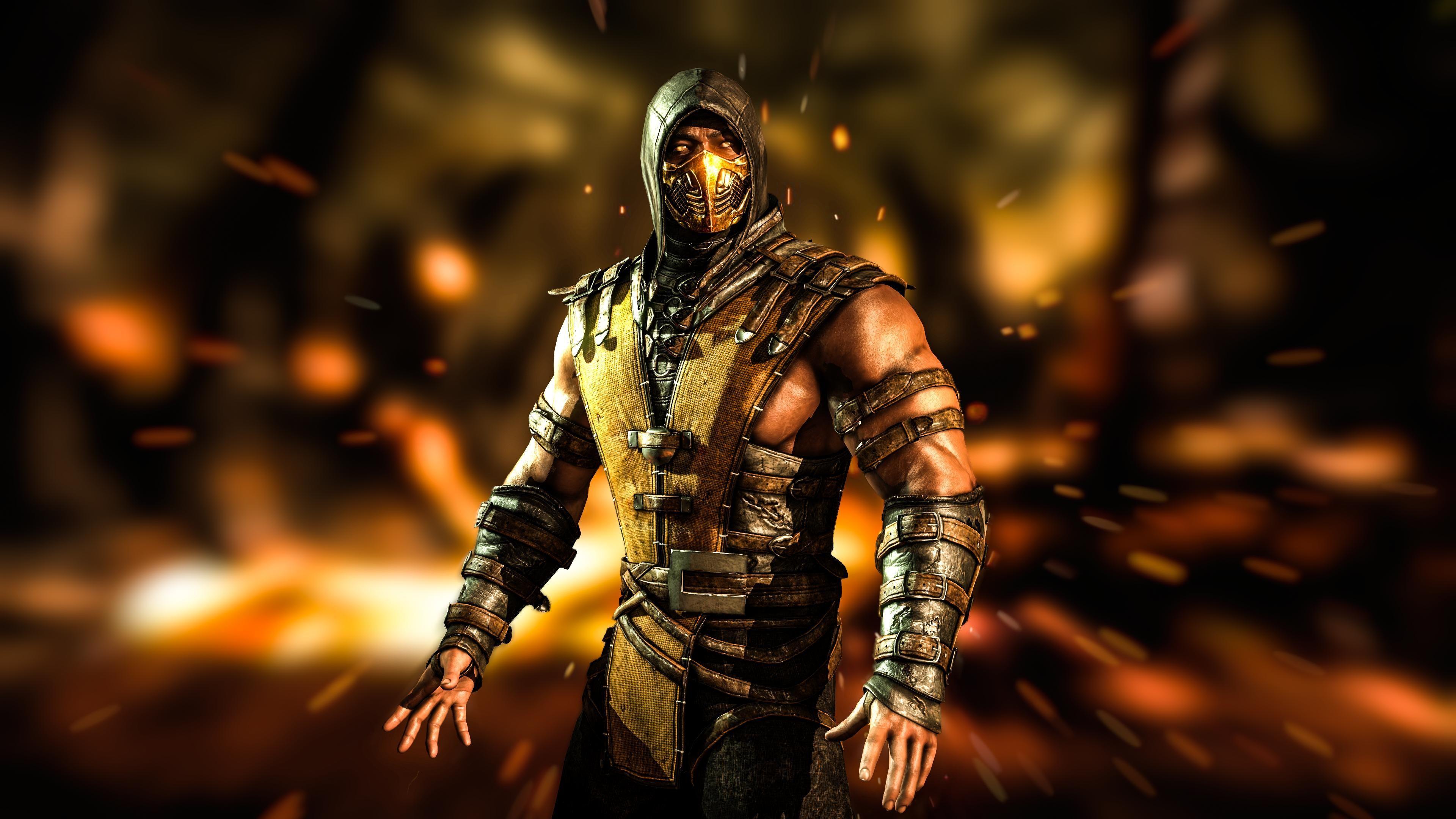 Mortal Kombat Scorpion Face Wallpaper