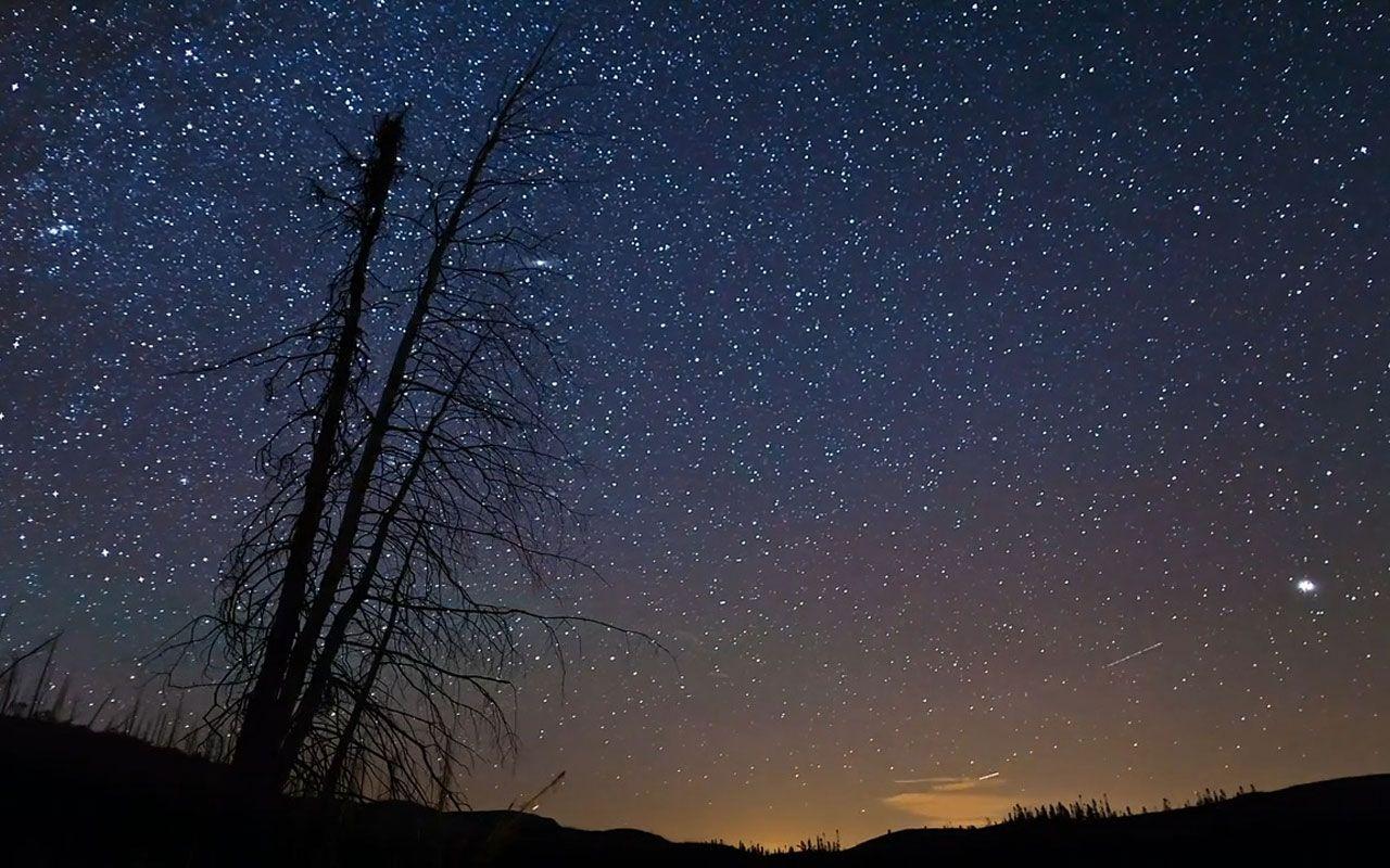 Free Night Stars Wallpaper Desktop Background