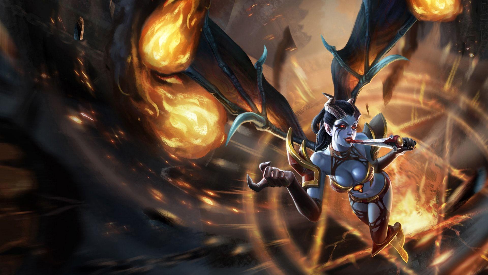 Dota2, Queen Of Pain HD Desktop Wallpaperwallpaper.net