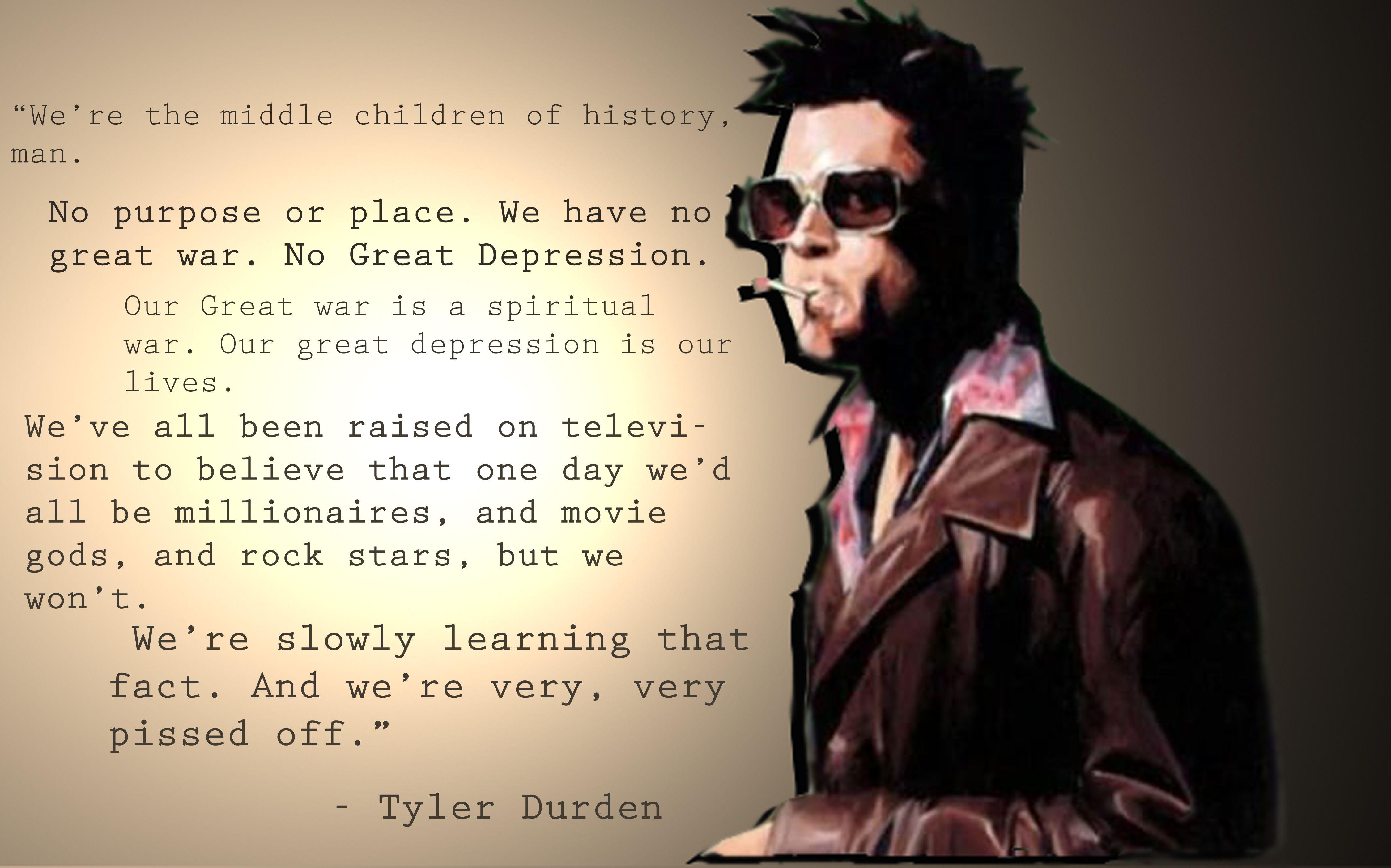 Tyler Durden Fight Club Quotes Wallpaperx2809