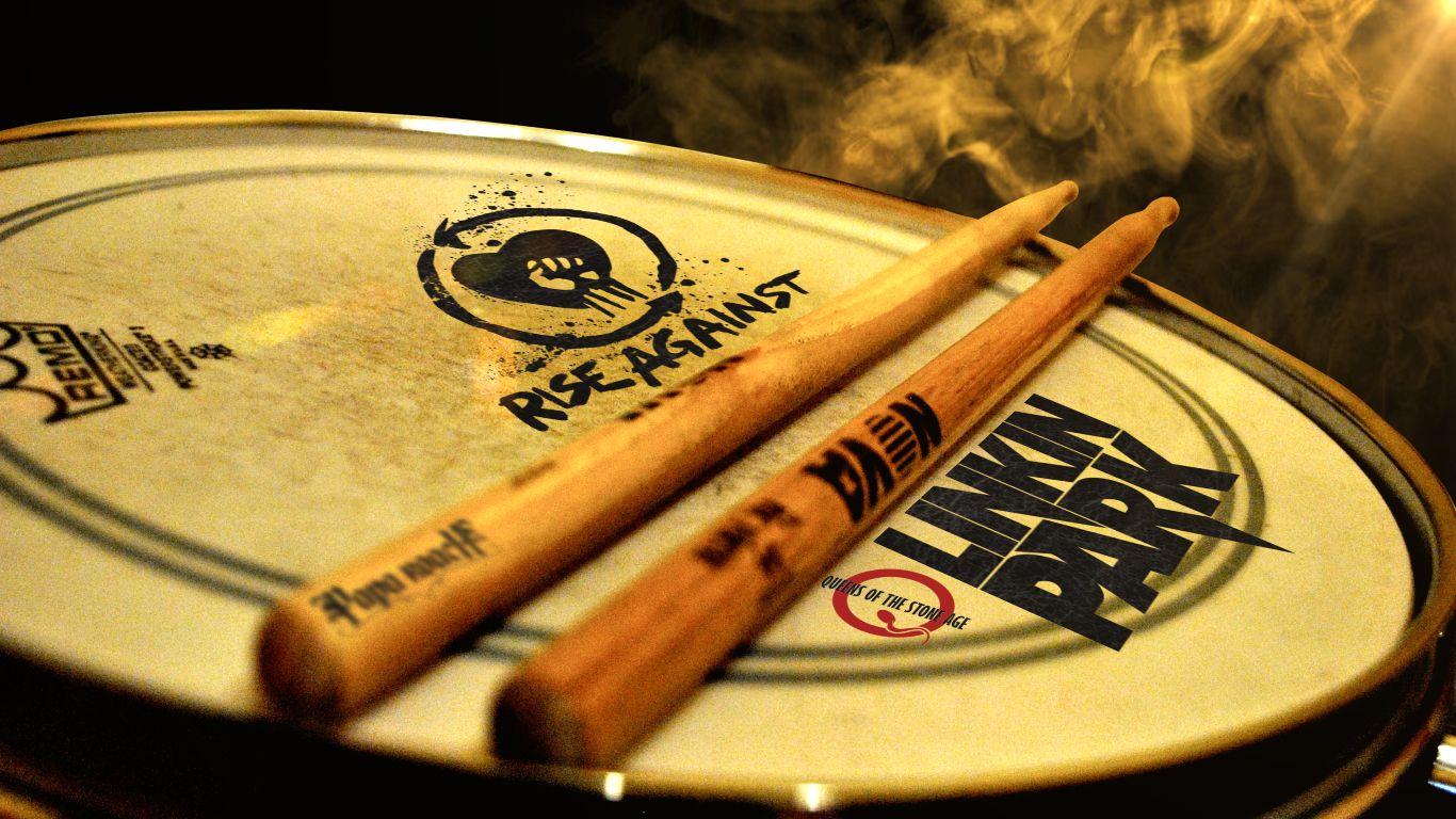Linkin Park Snare Drum Music 1080p Wallpaper