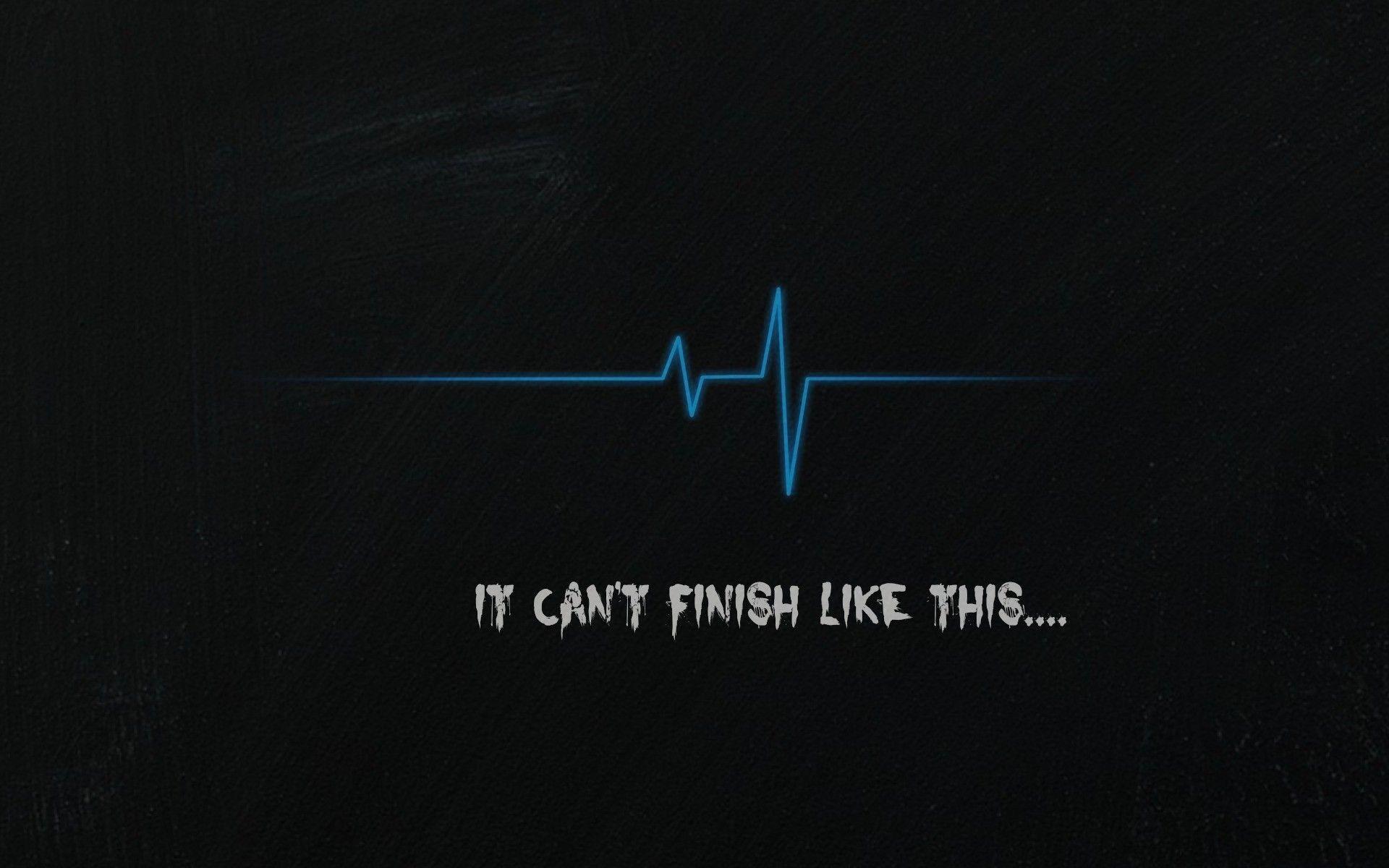 Wallpaper, black, logo, sad, brand, pulse, heartbeat, line