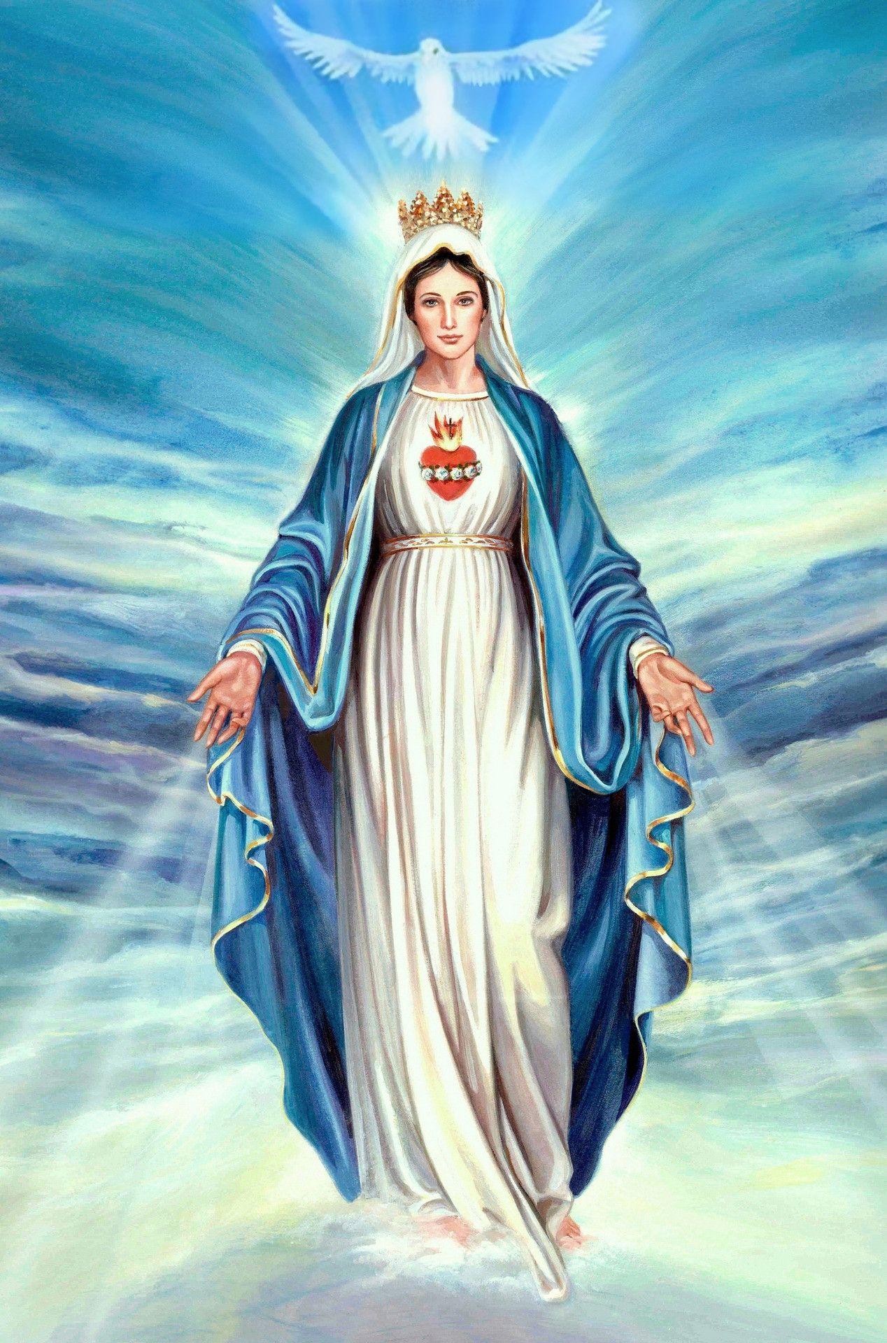 Wallpaper of Mother Mary