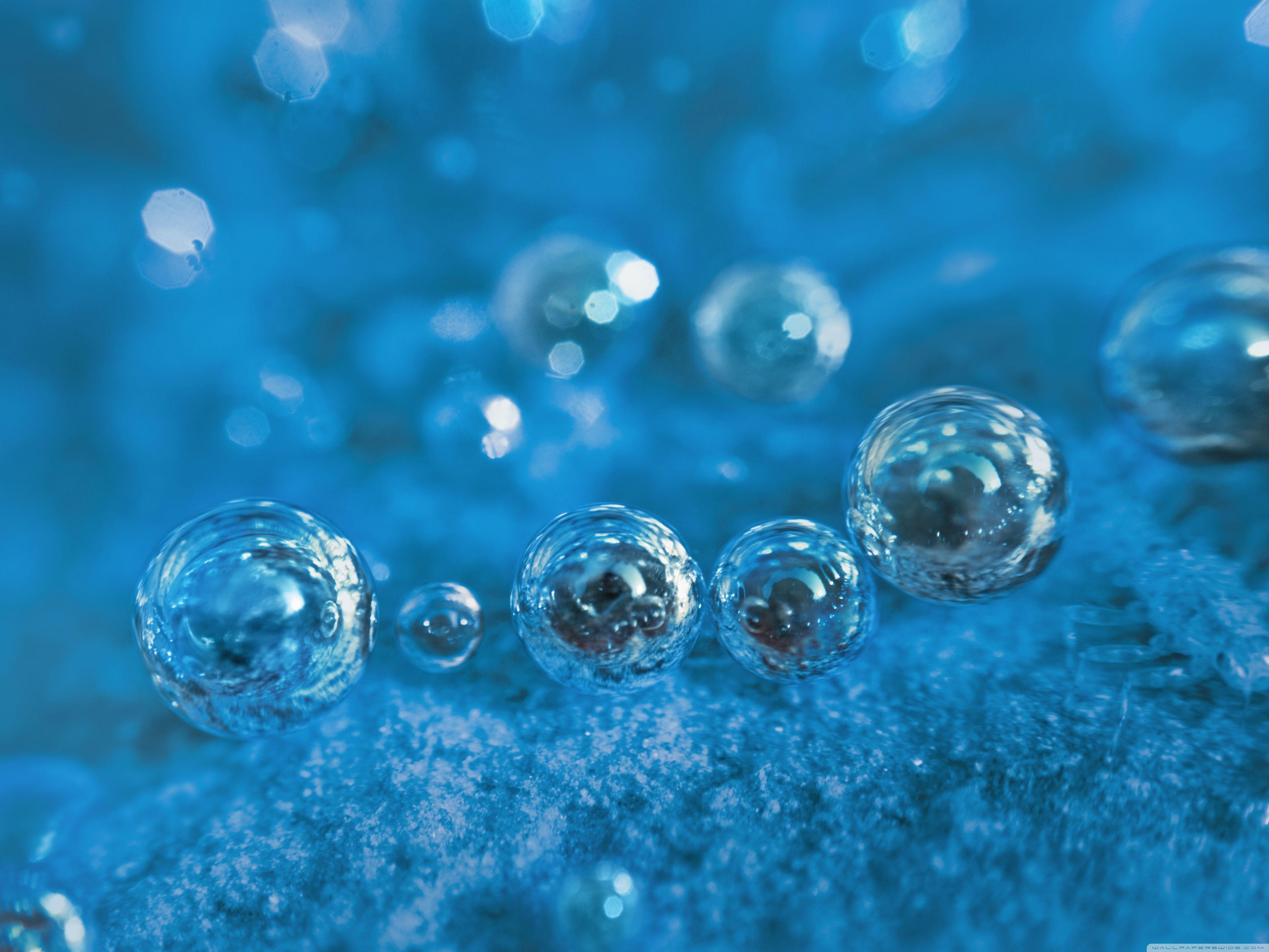 Light Blue Background With Bubbles ❤ 4K HD Desktop Wallpaper for 4K
