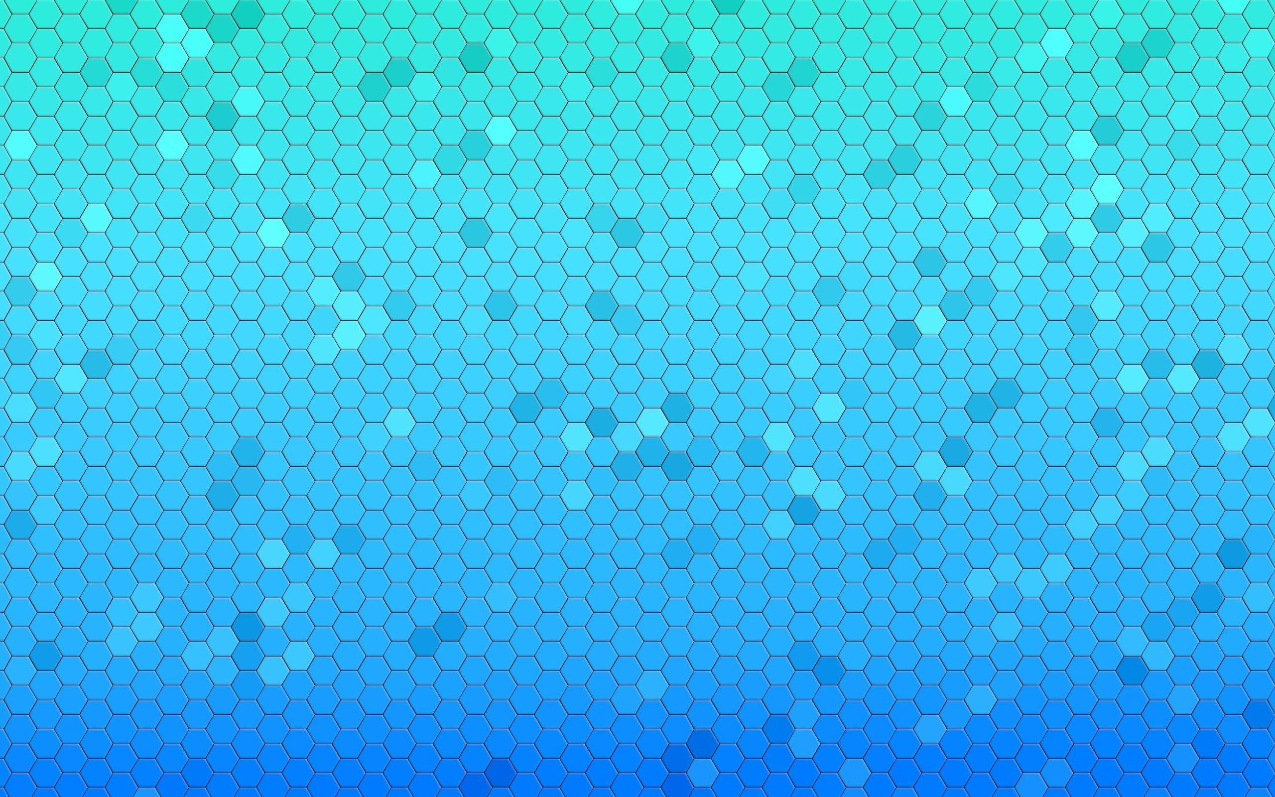 Light Blue Hexagons Honeycomb Wallpaper HD / Desktop and Mobile