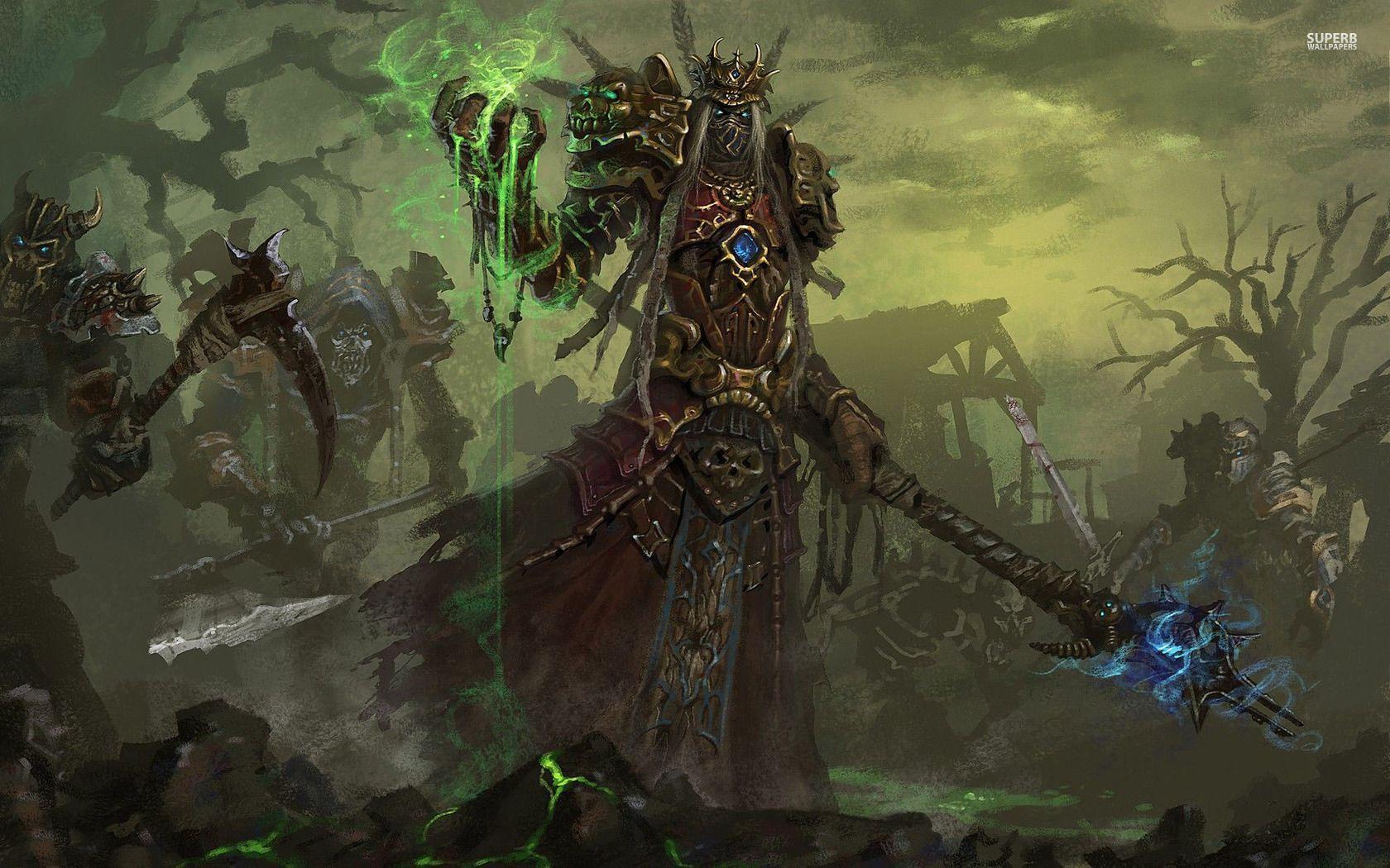 Undead warlock of Warcraft wallpaper. World of Warcraft