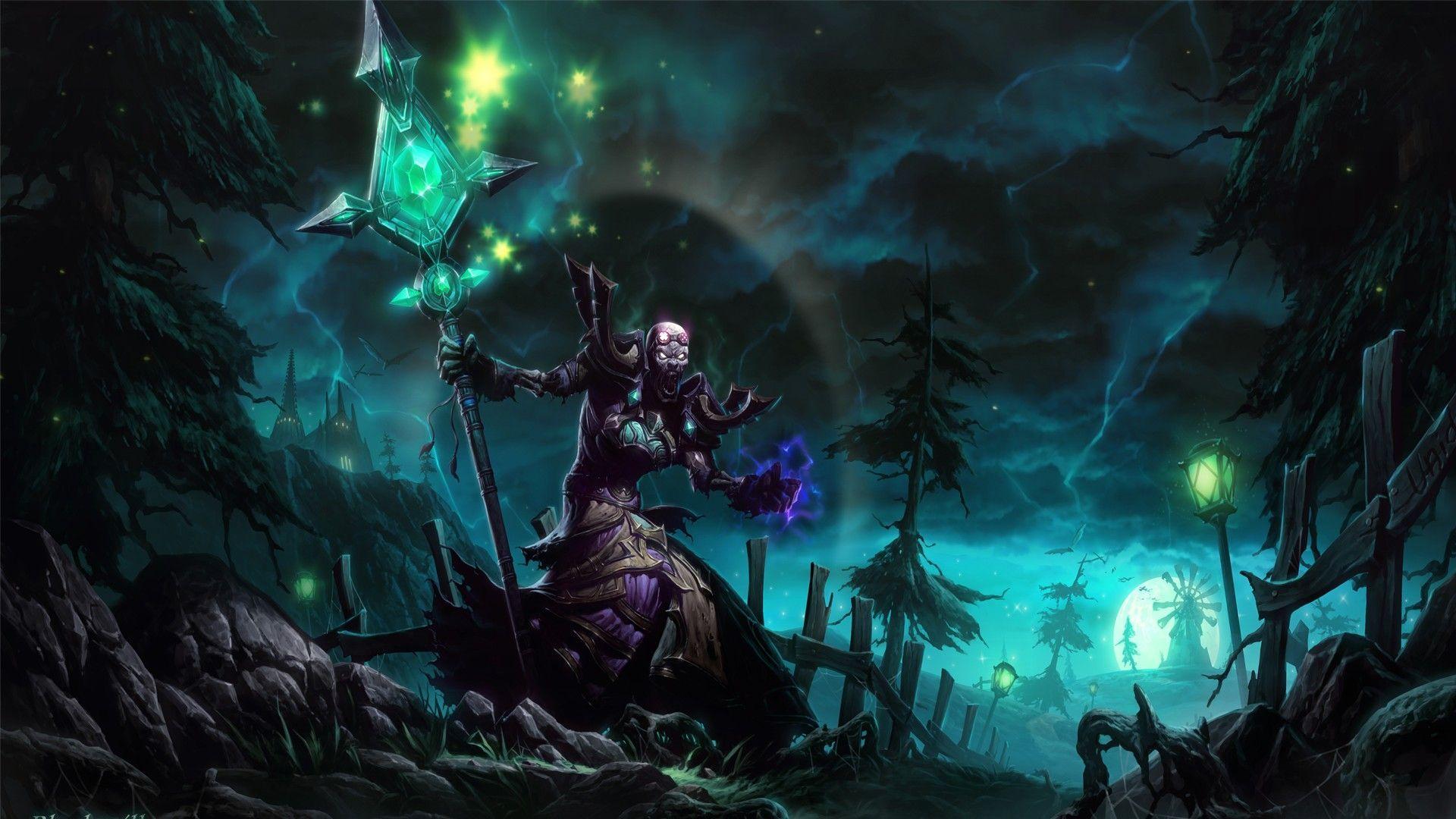 Undead Shadow Priest. WoW. Priest and Wallpaper
