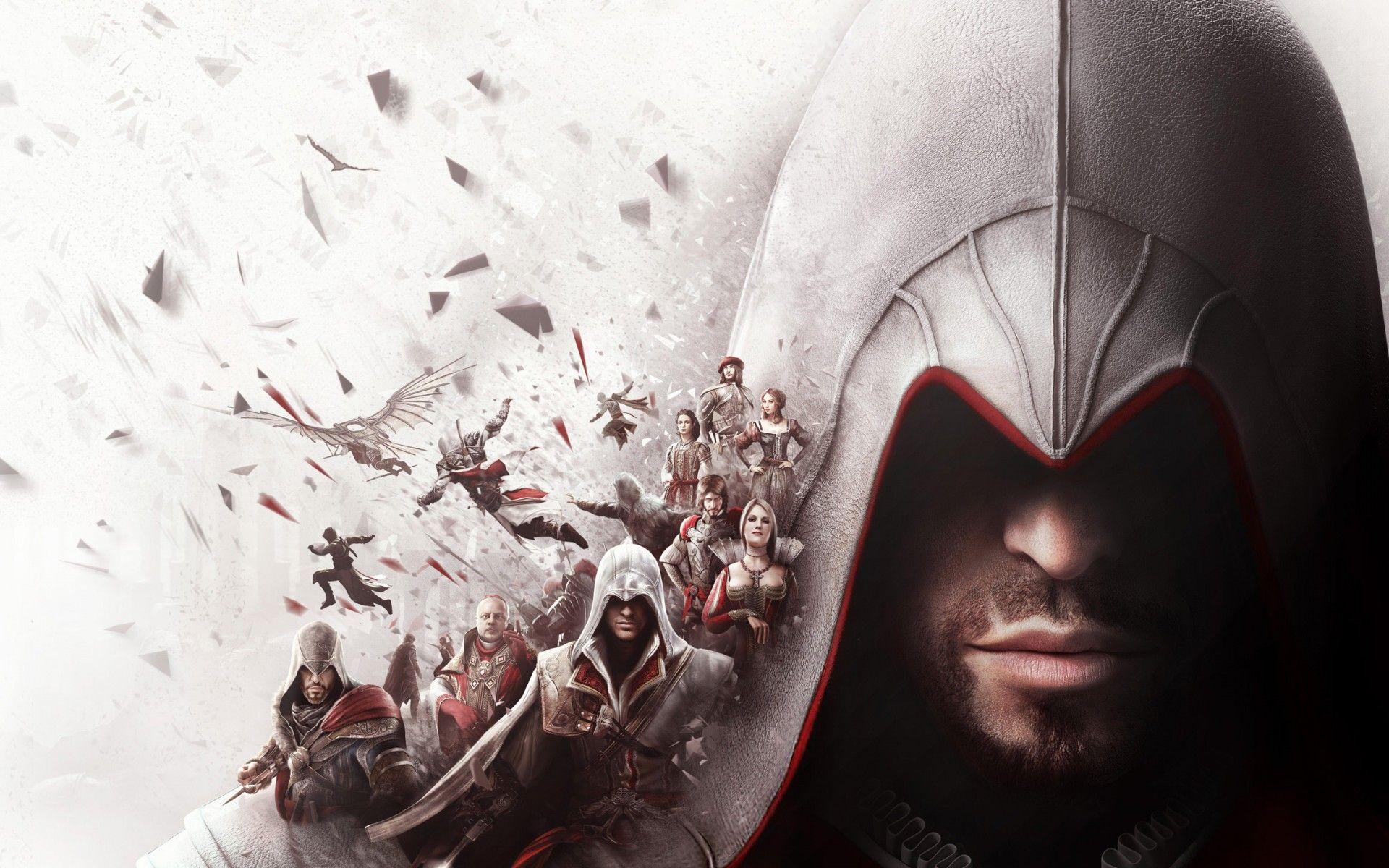 Wallpaper The Ezio Collection, Assassin's Creed, PS Xbox One, HD