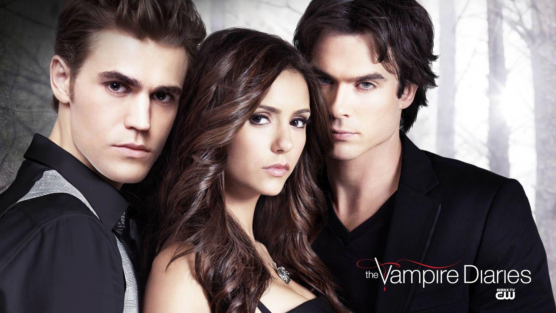 Cw The Vampire Diaries Hd Wallpaper Elena Gilbert Stefan