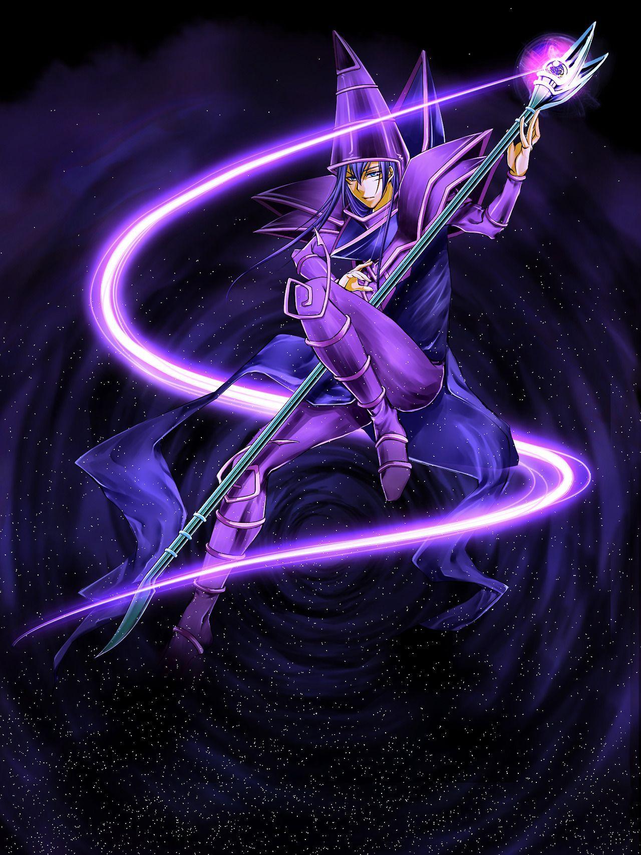 This Is The Coolest Pic Of The Dark Magician Ever!. Yu Gi Oh