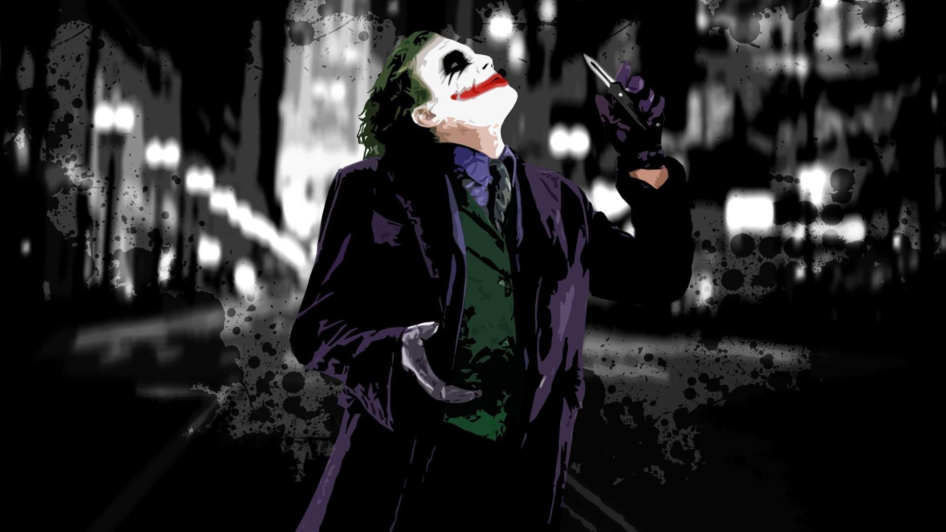 Dark Knight Joker Wallpaper Widescreen HD Resolution 3840x2160