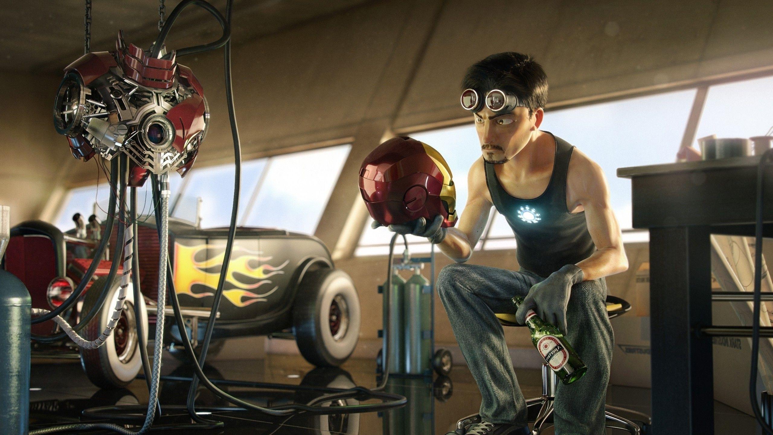 Iron Man, Artwork, Digital Art, Stark Industries Wallpaper HD