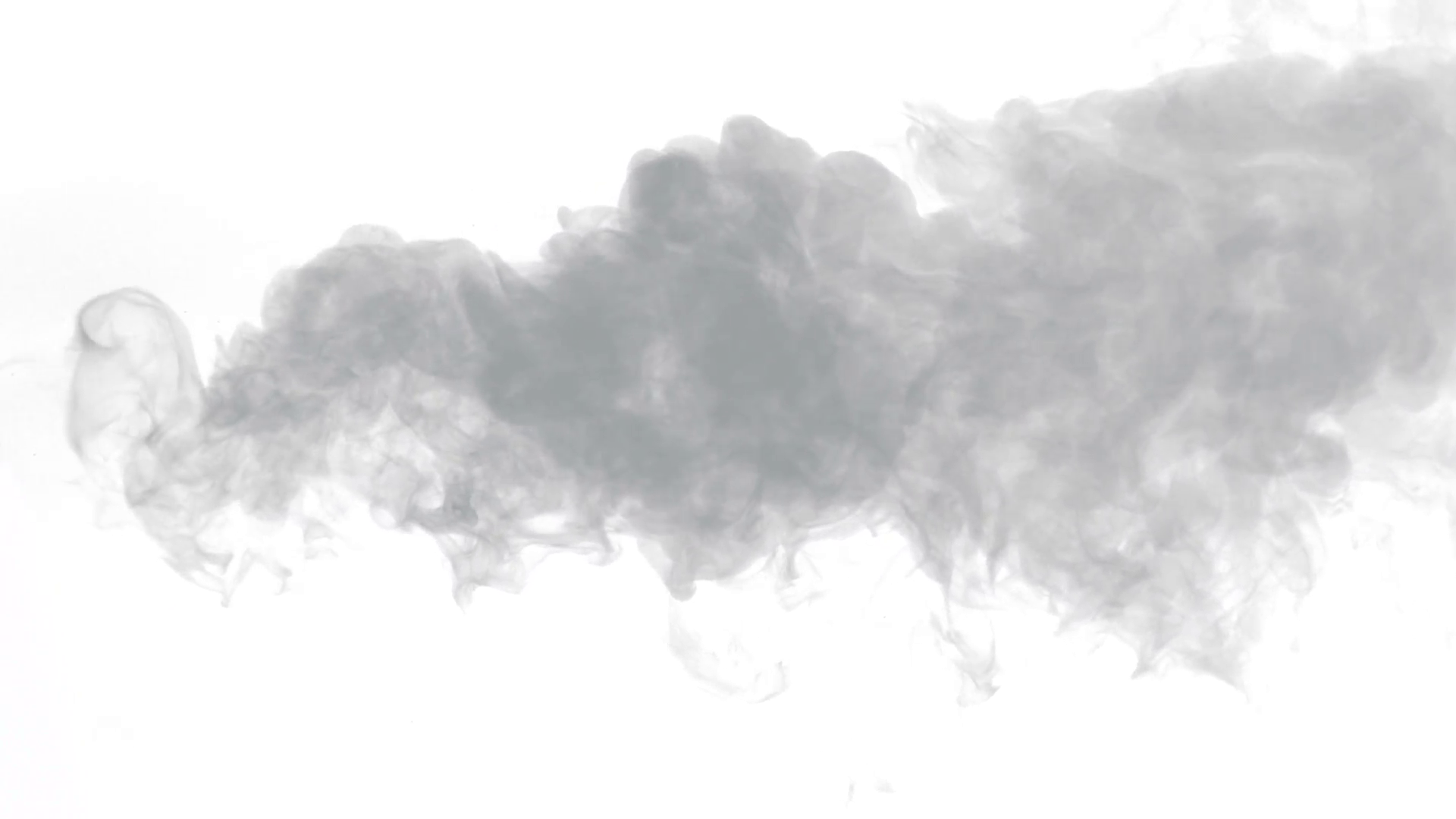 Smoke on white background, Slow Motion Stock Video Footage