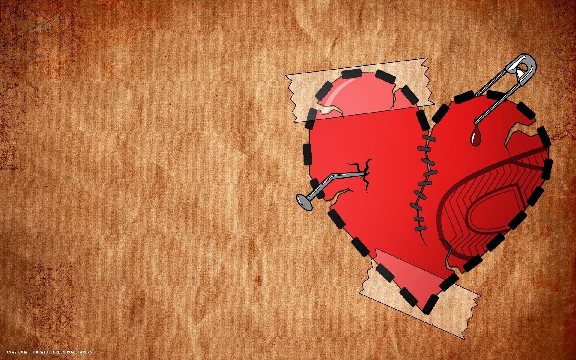 wallpaper broken heart