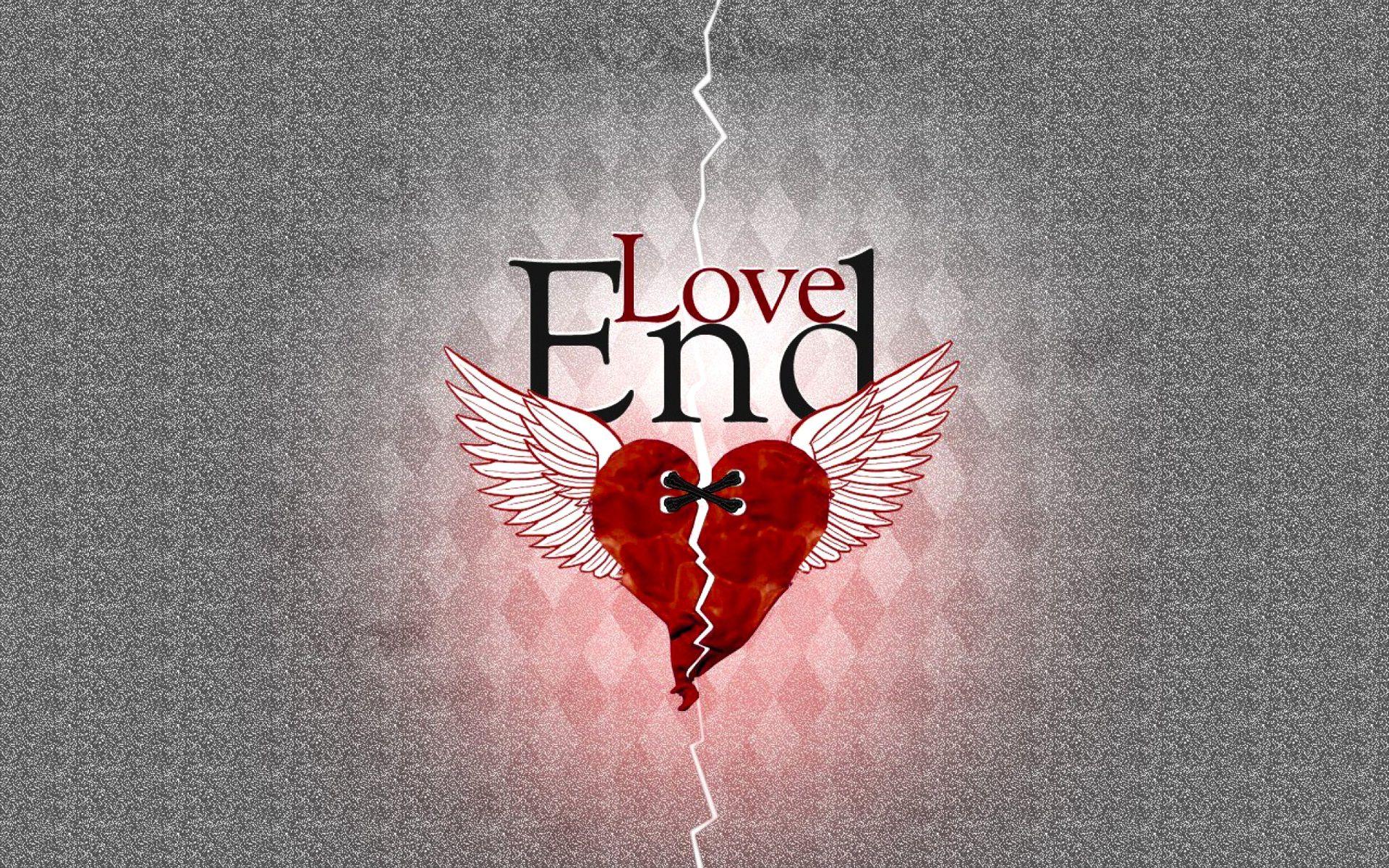 The end of love broken heart wallpaper HD wallpaperNew HD
