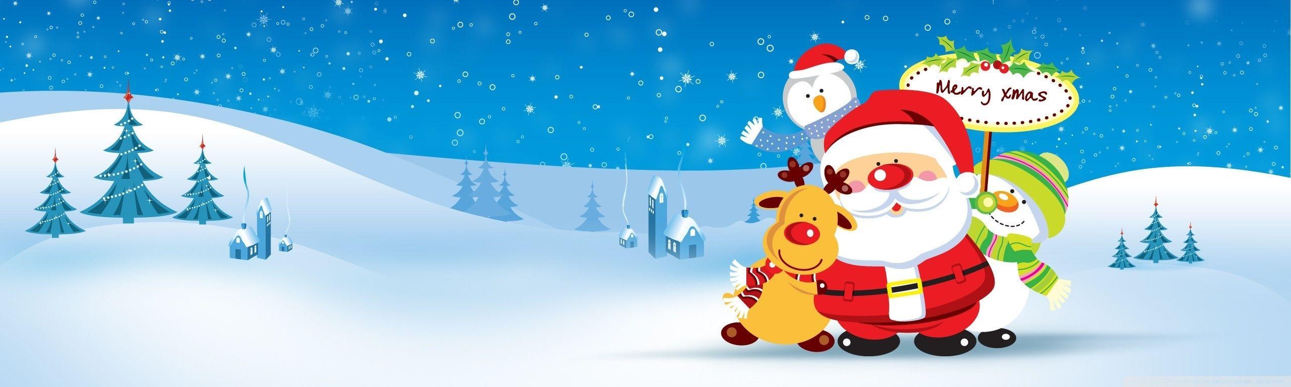 Merry Xmas Ultra HD Desktop Background Wallpaper for: Multi Display, Dual Monitor, Tablet