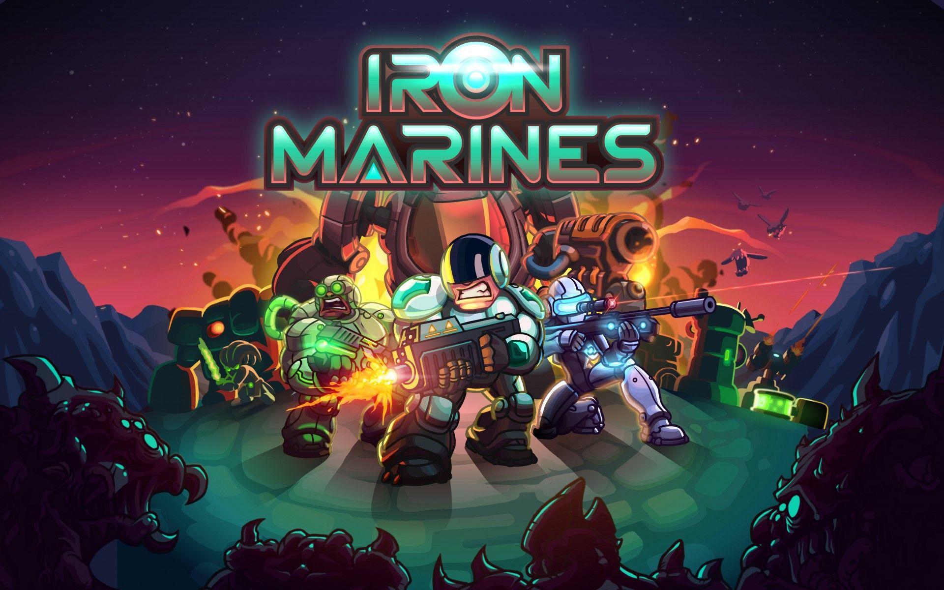 Wallpaper Iron Marines, Android, iOS, 4K, 8K, Games