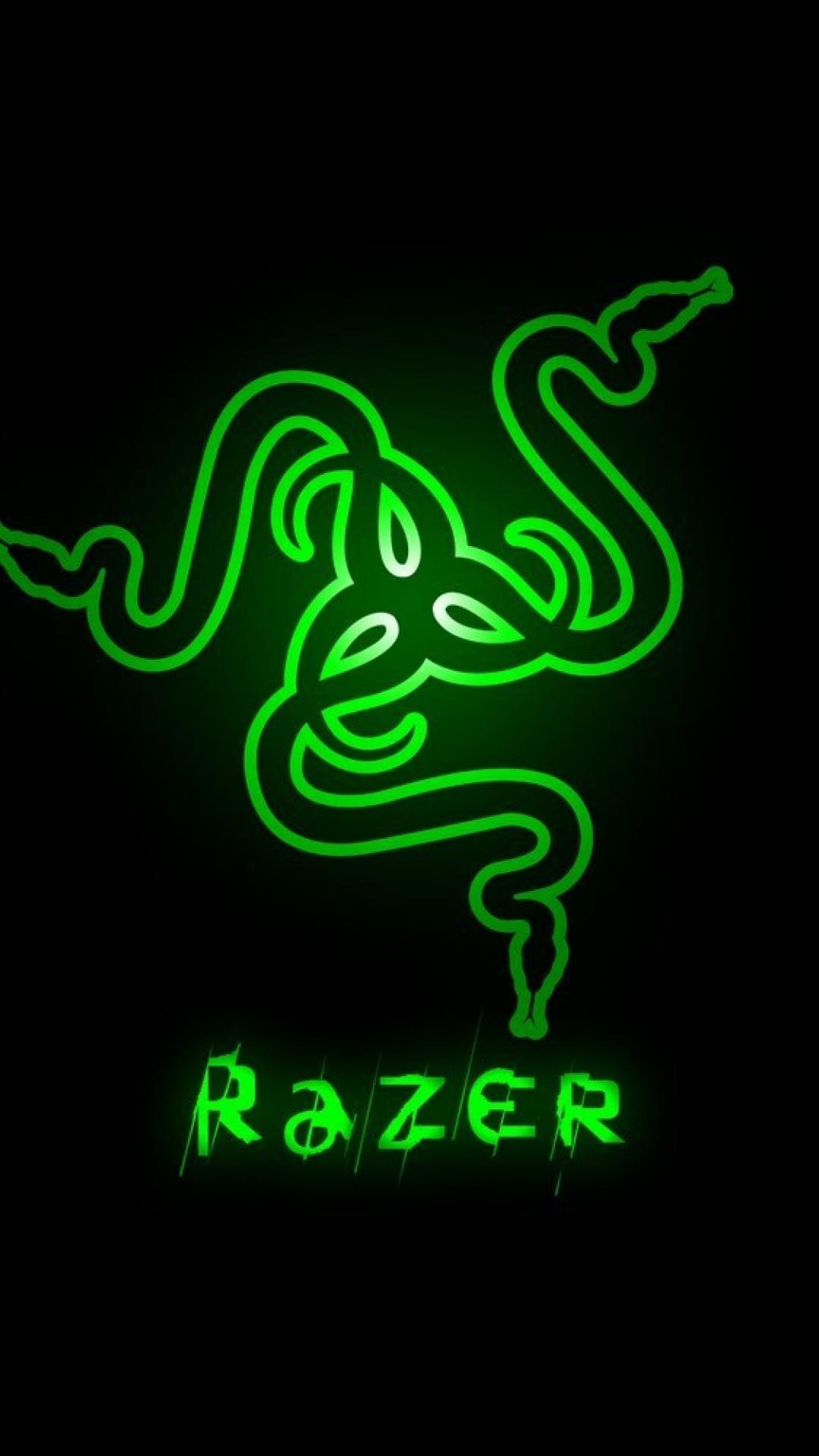 Simply: Razer green desktop bakcgrounds