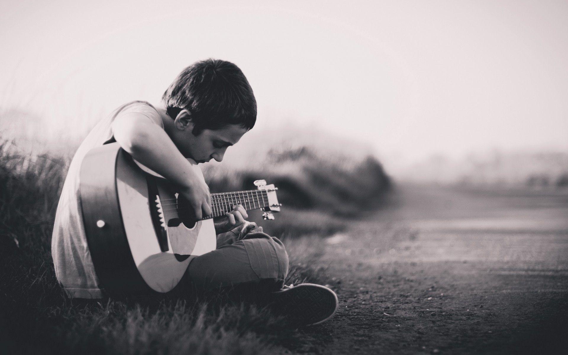 Sad Boy With Guitar Wallpapers Wallpaper Cave