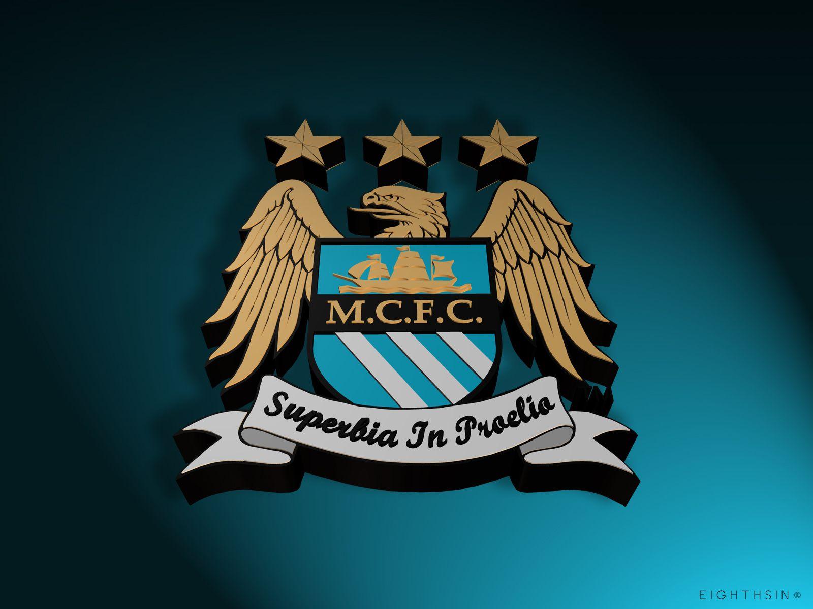 Manchester City FC Logo 3D -Logo Brands For Free HD 3D