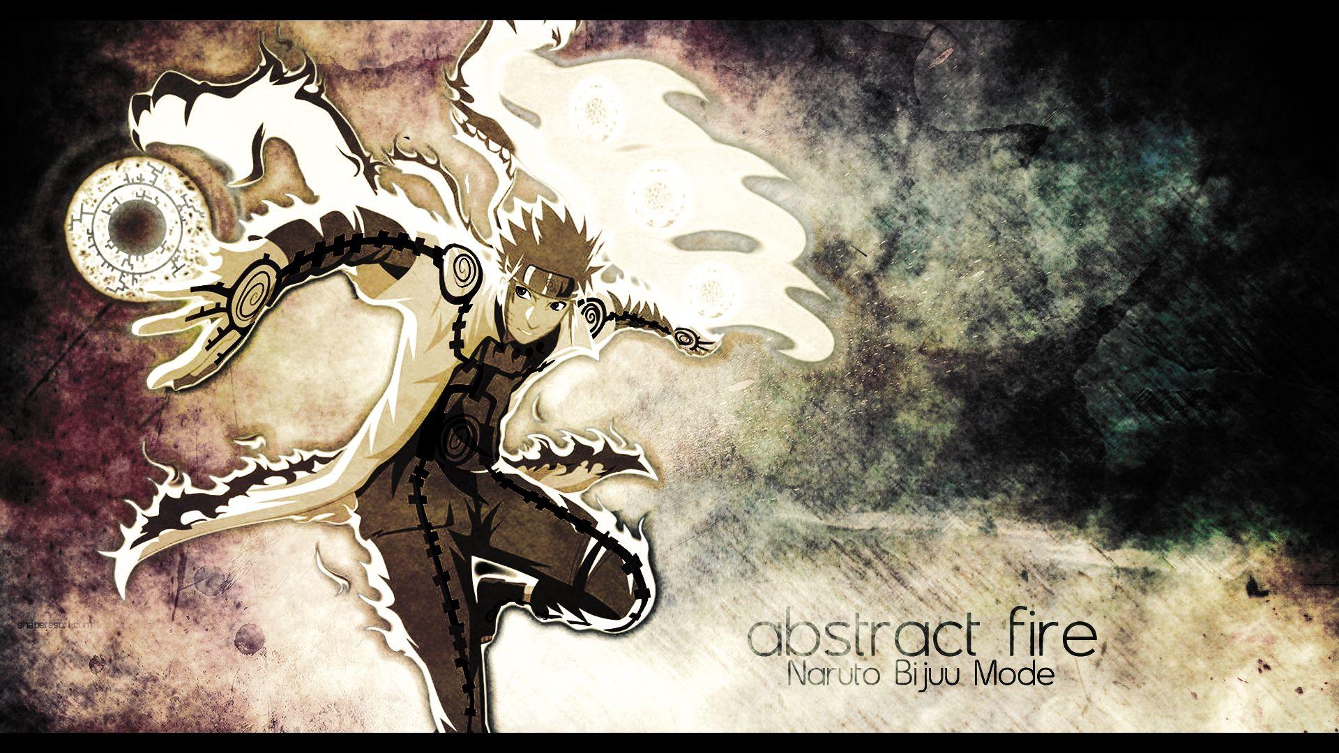 Abstract Fire Bijuu Mode Wallpaper