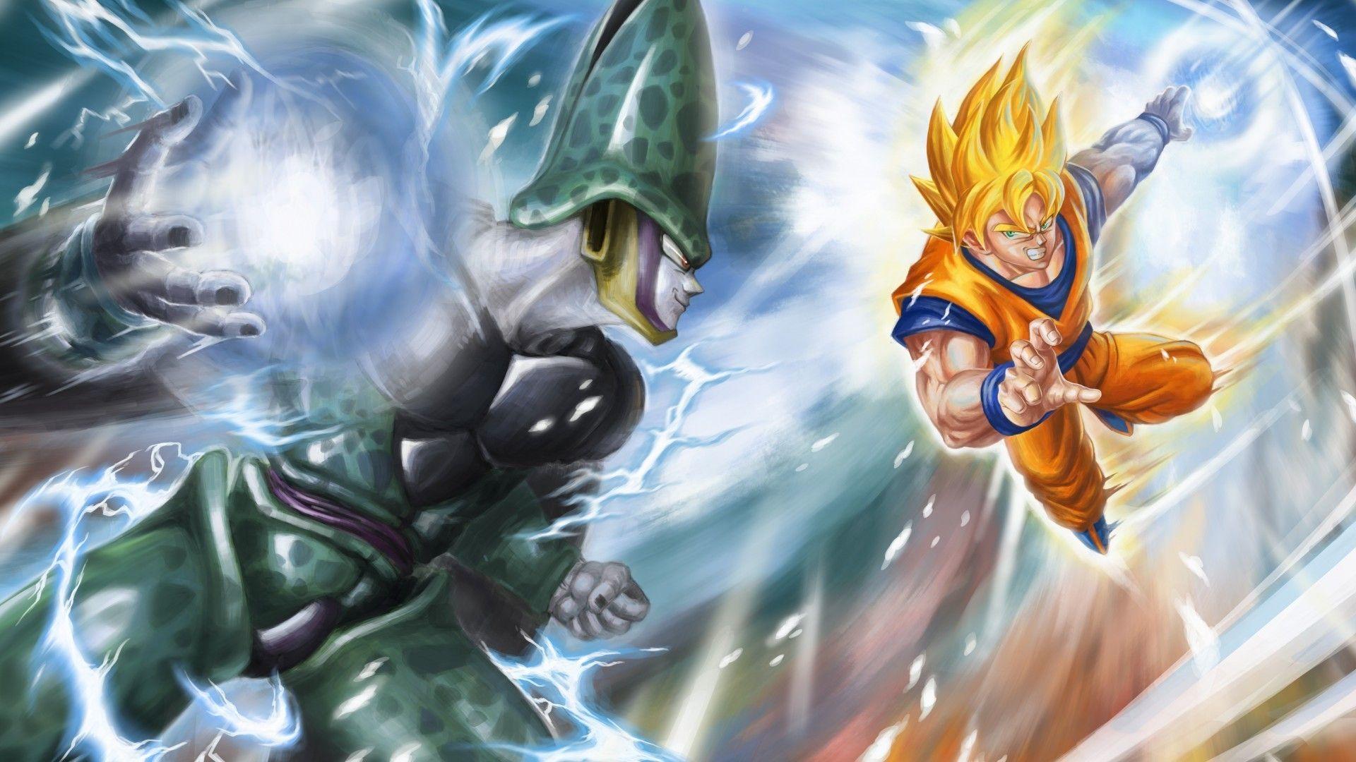 Goku Vs Cell Full HD Wallpaper and Background Imagex1080