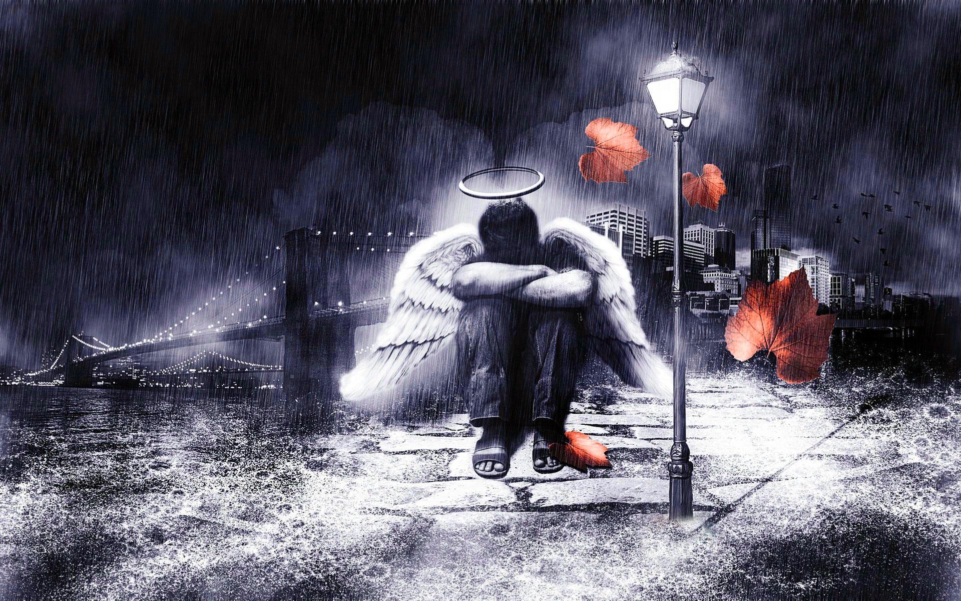 sad rain wallpaper