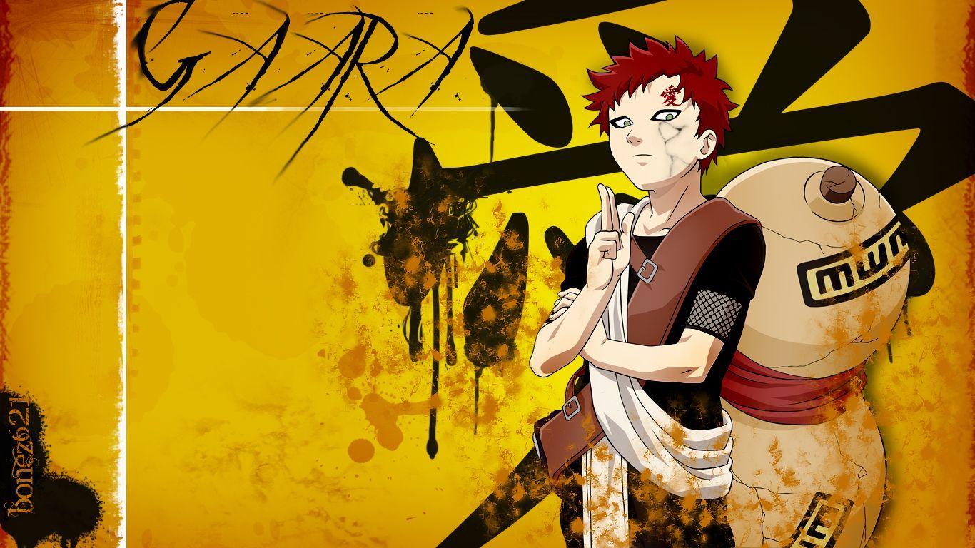 Graphic wallpaper of Gaara HD wallpaper