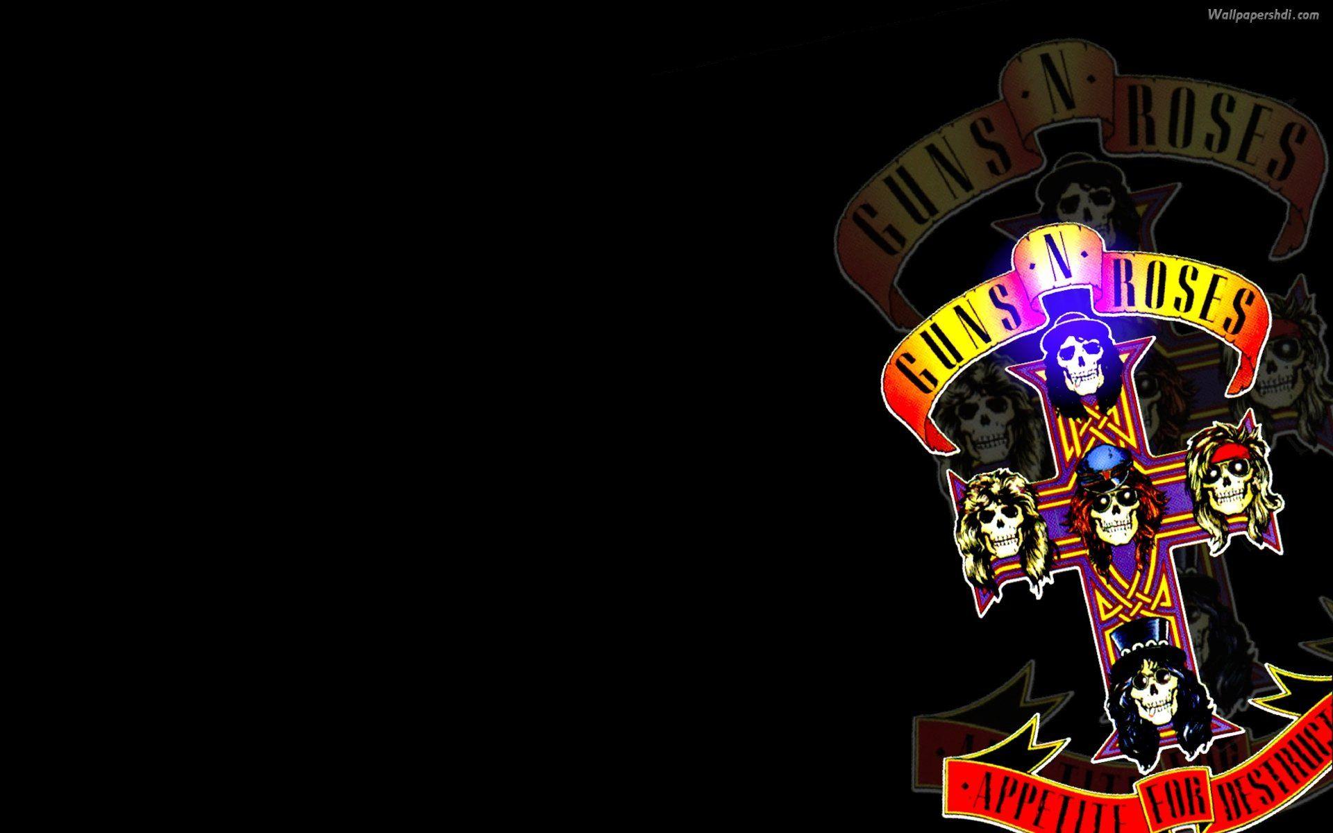Awesome Hd Wallpapers  Guns N Roses Skull Logo Wallpaper Desktop HD   Facebook