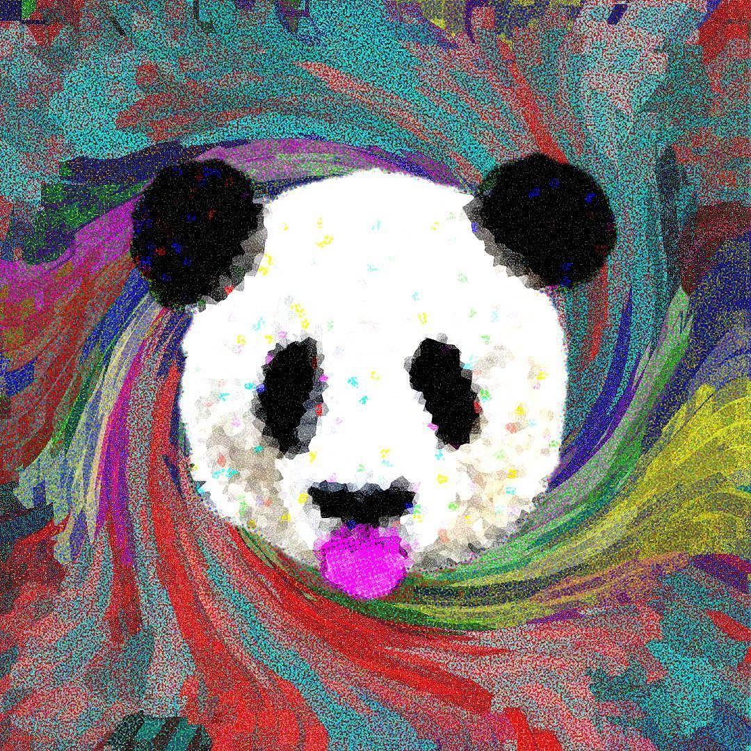 Trippy Panda Design of the Random Doodles Animal Series