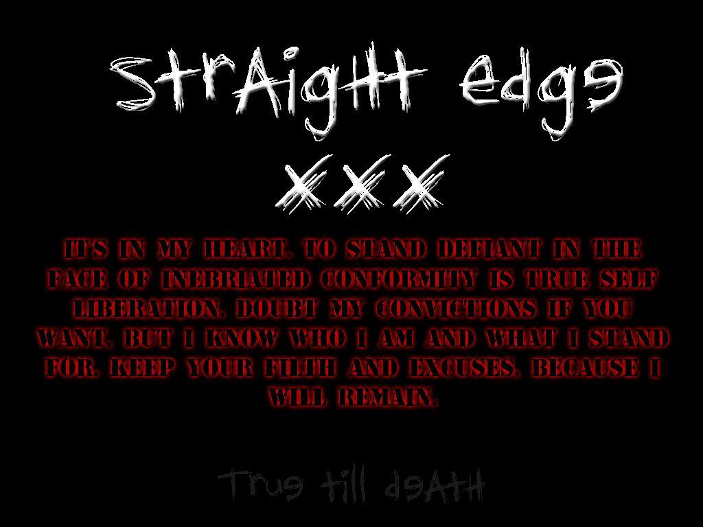 Straight Edge Lifestyle Image Straight Edge HD Wallpaper