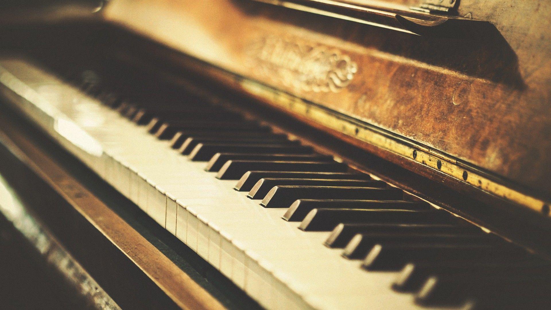 Piano Retro Music HD Wallpaper